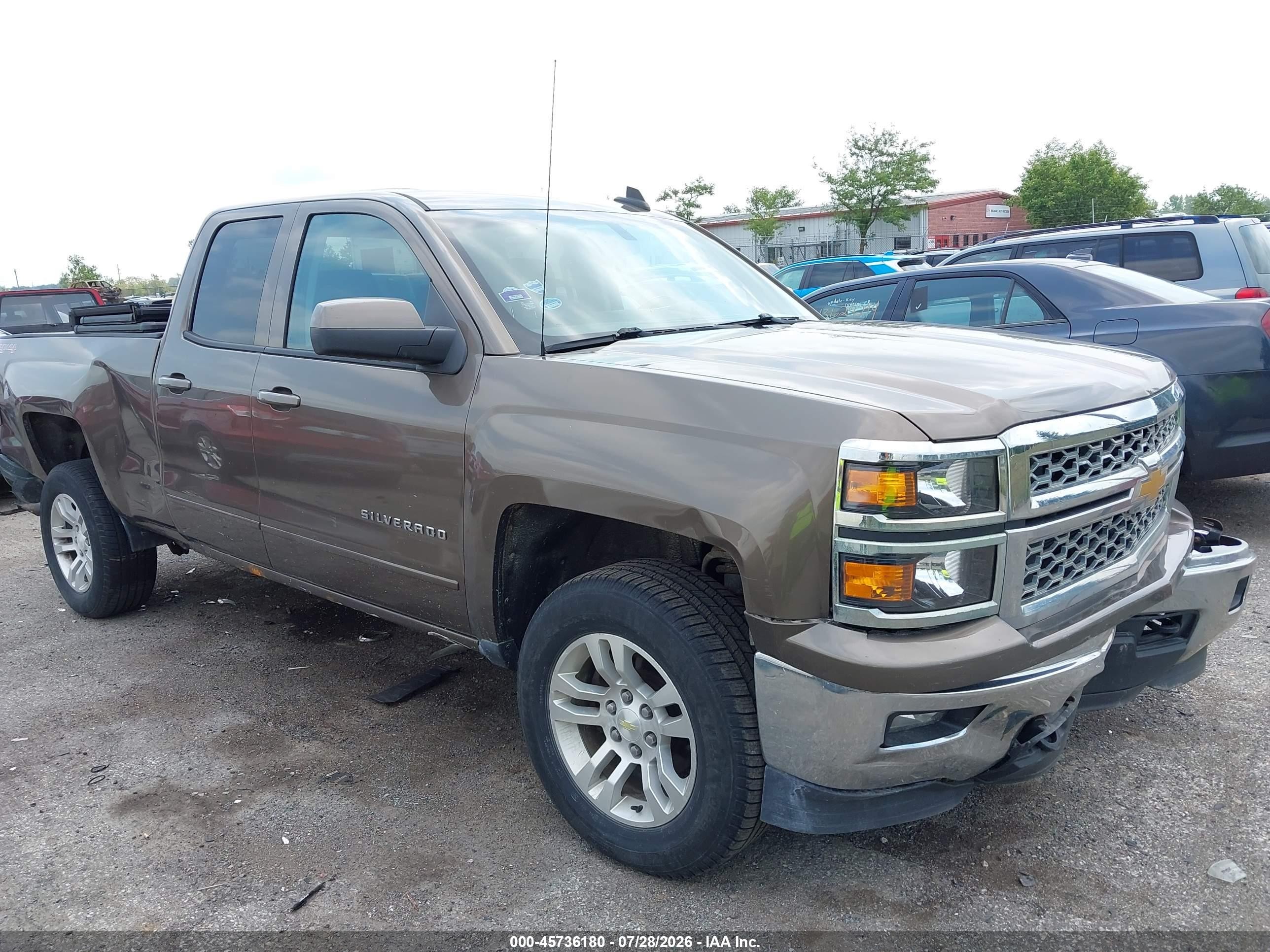 2015 Chevrolet Silverado 1500 Lt Gray vin: 1GCVKREH1FZ381767