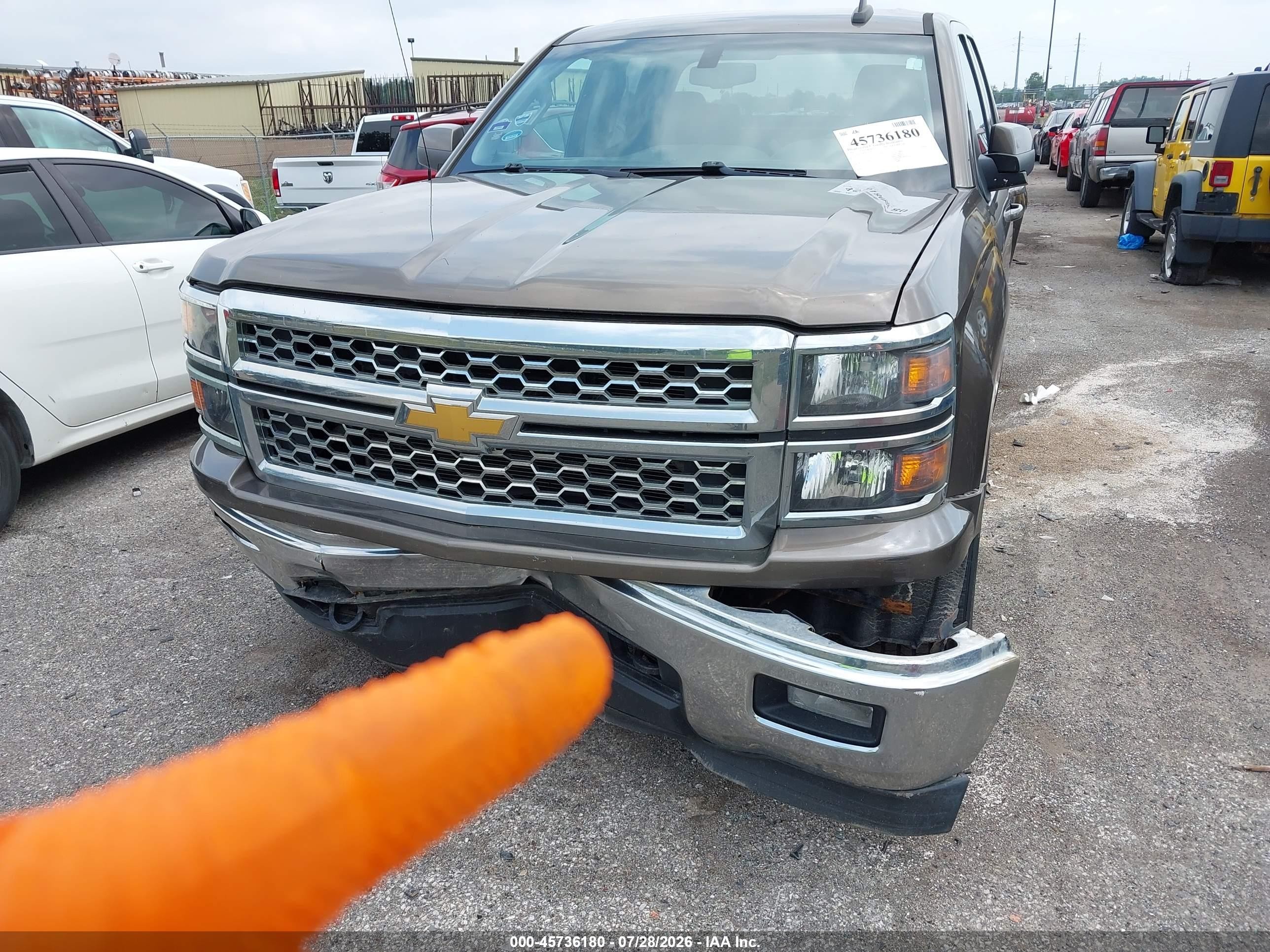 2015 Chevrolet Silverado 1500 Lt Gray vin: 1GCVKREH1FZ381767