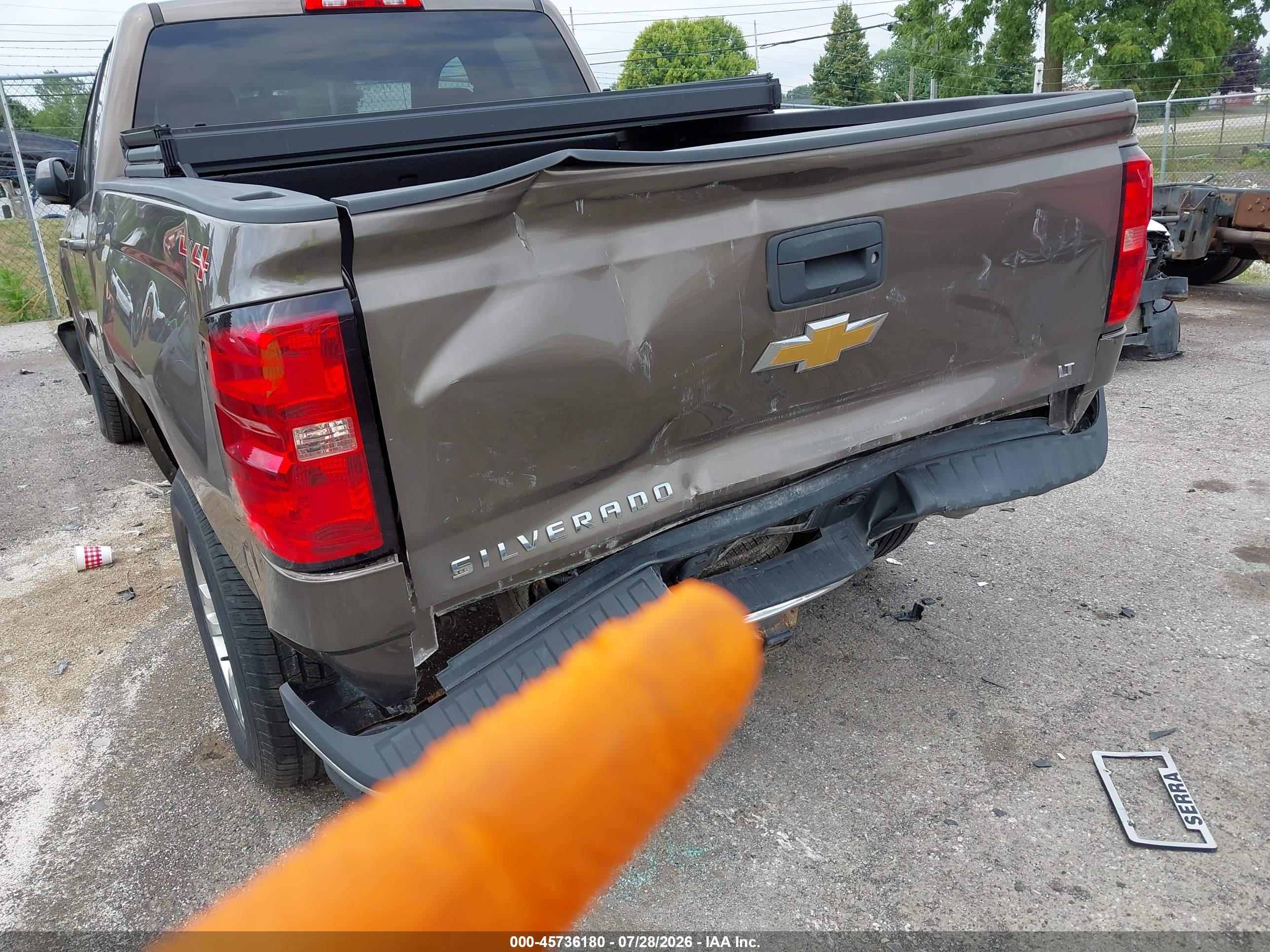 2015 Chevrolet Silverado 1500 Lt Gray vin: 1GCVKREH1FZ381767