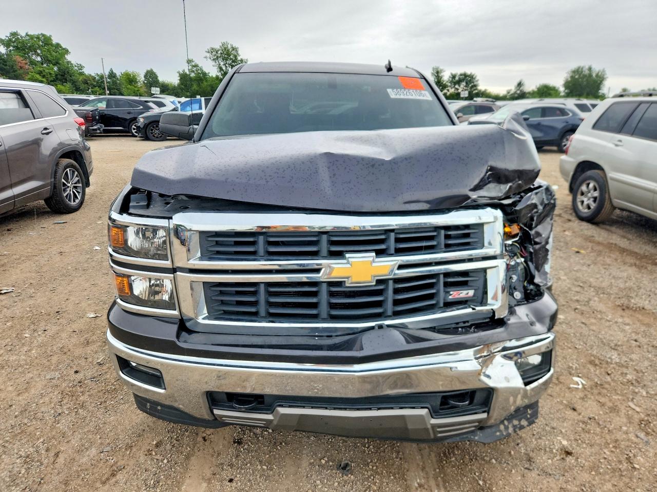 2014 Chevrolet Silverado K1500 Lt Charcoal vin: 1GCVKREH2EZ382103