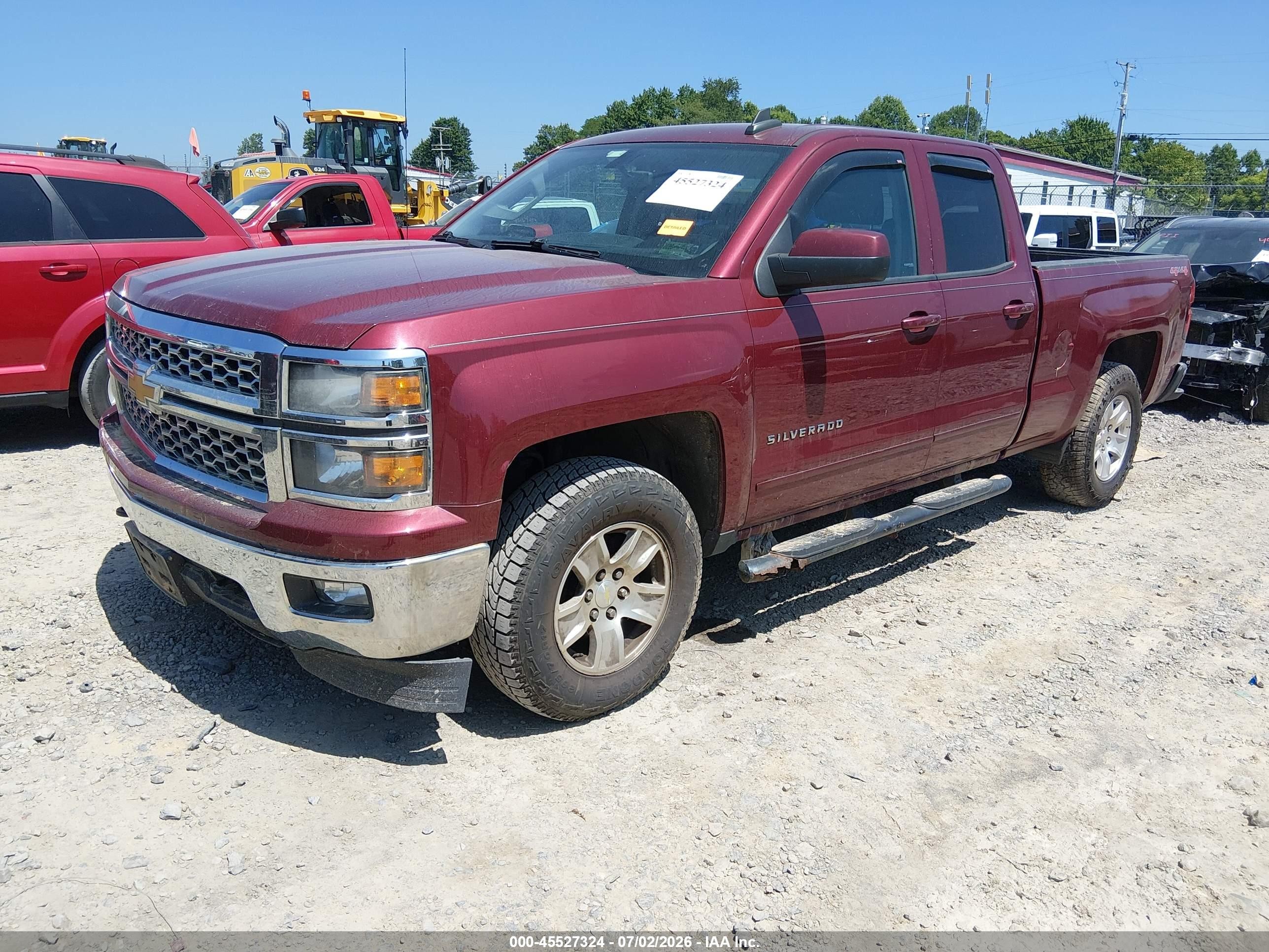 2015 Chevrolet Silverado 1500 Lt Maroon vin: 1GCVKREH2FZ150733