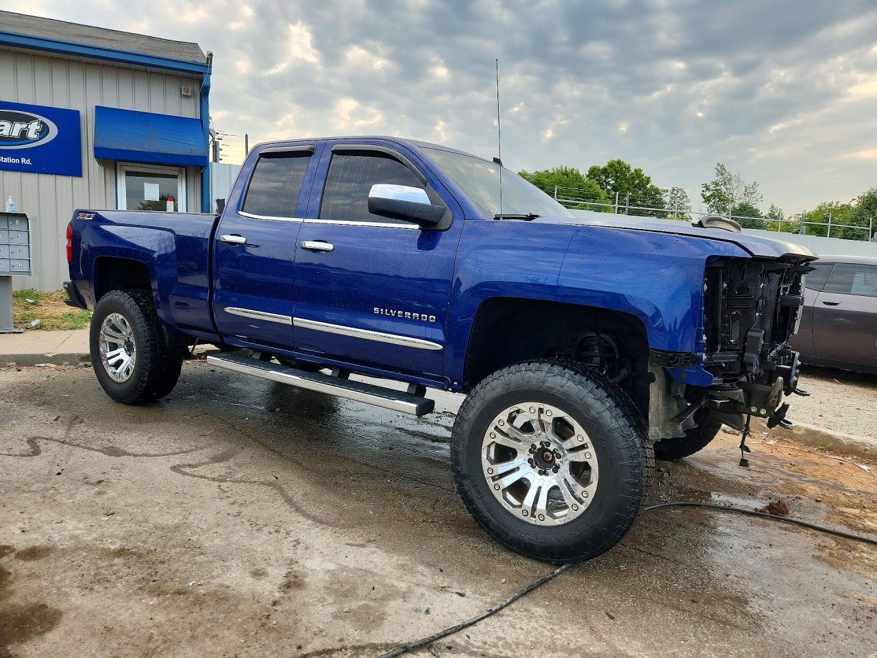2014 Chevrolet Silverado K1500 Lt Blue vin: 1GCVKREH3EZ109719