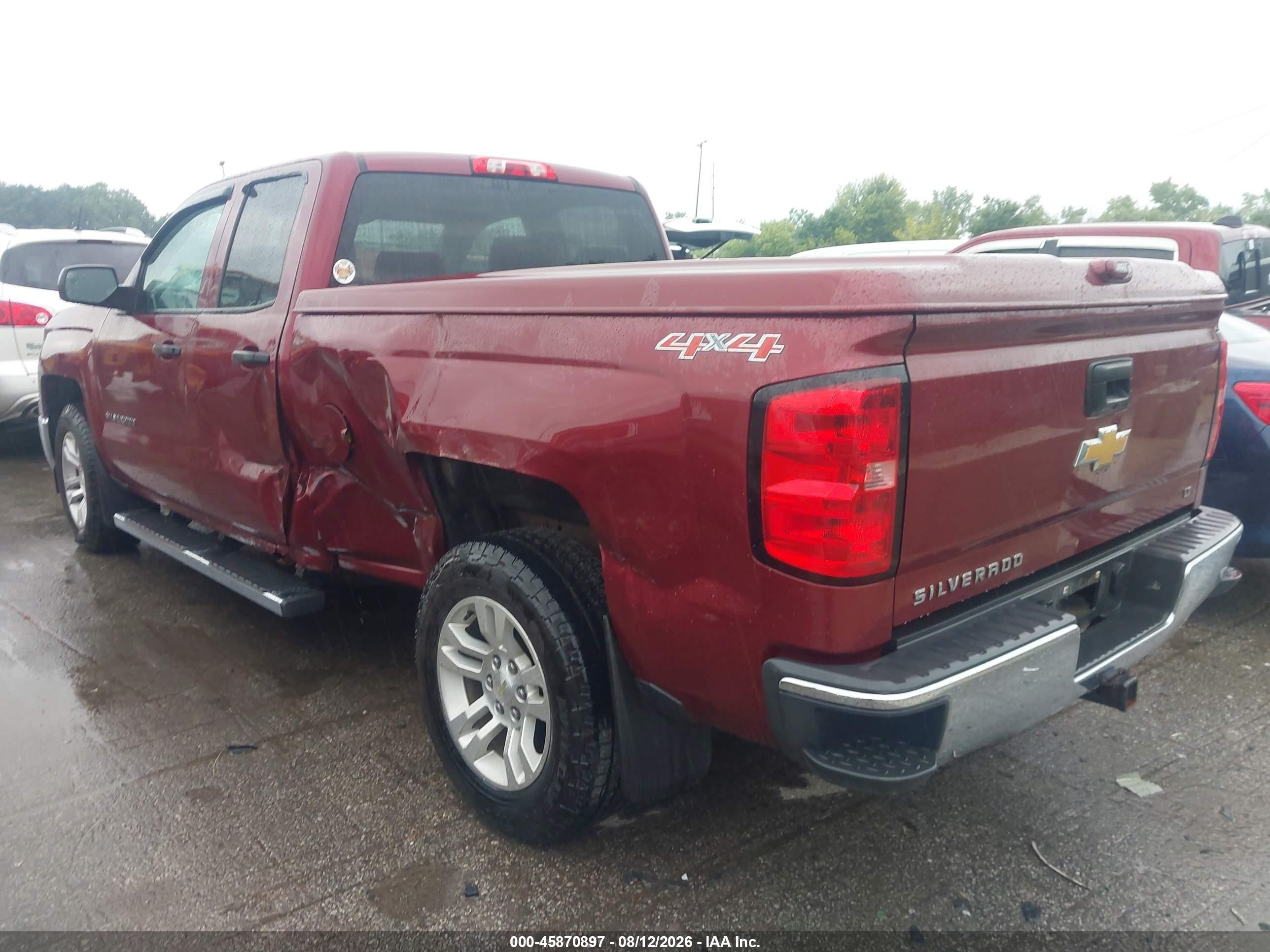 2014 Chevrolet Silverado 1500 Lt Red vin: 1GCVKREH3EZ310147