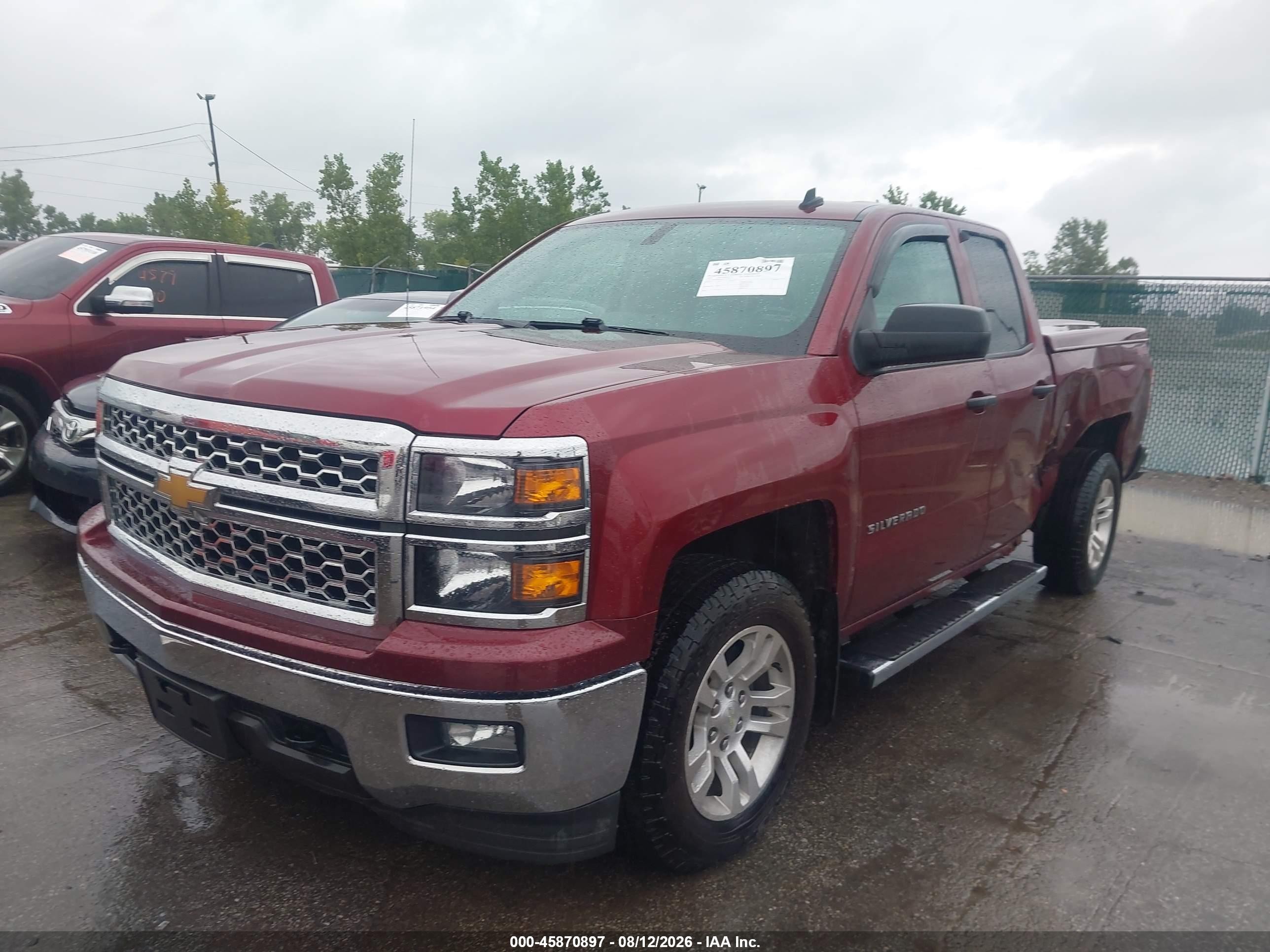 2014 Chevrolet Silverado 1500 Lt Red vin: 1GCVKREH3EZ310147