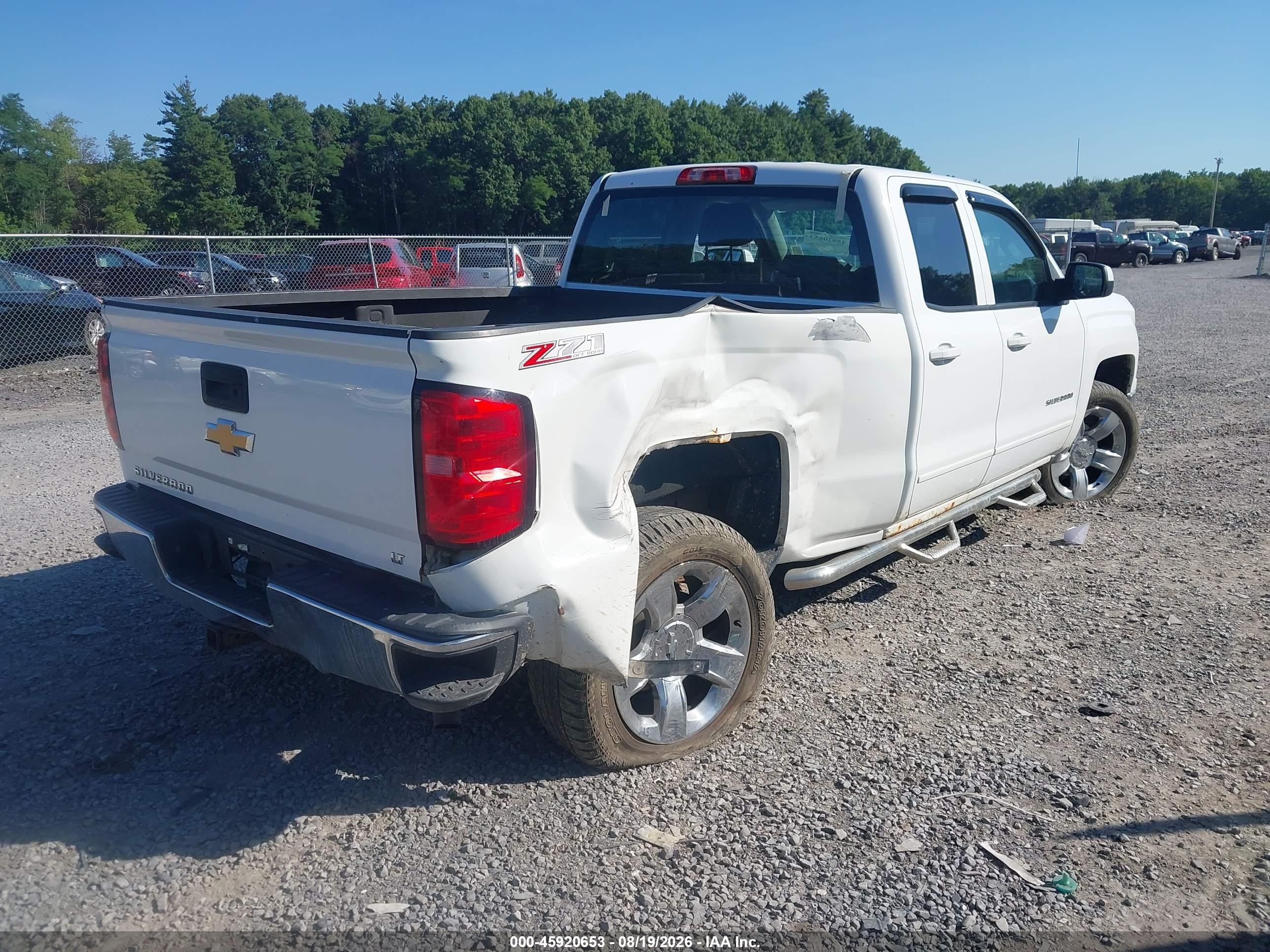 2015 Chevrolet Silverado 1500 Lt White vin: 1GCVKREH3FZ407687