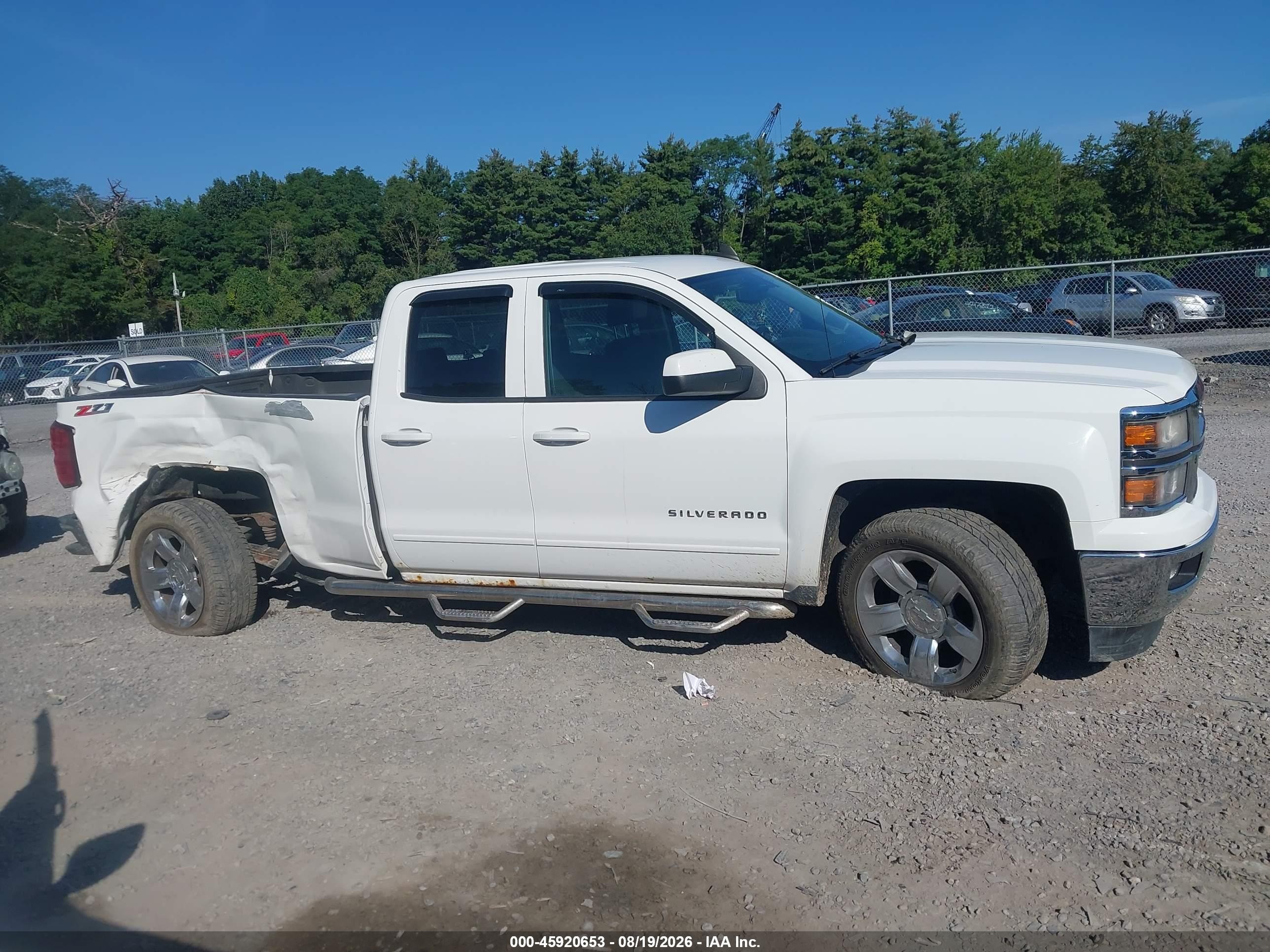 2015 Chevrolet Silverado 1500 Lt White vin: 1GCVKREH3FZ407687