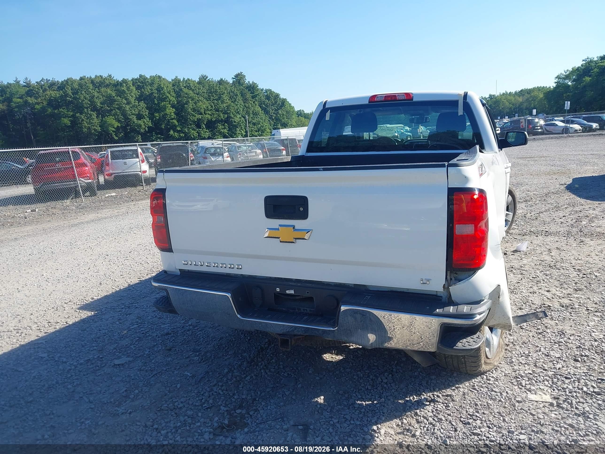 2015 Chevrolet Silverado 1500 Lt White vin: 1GCVKREH3FZ407687