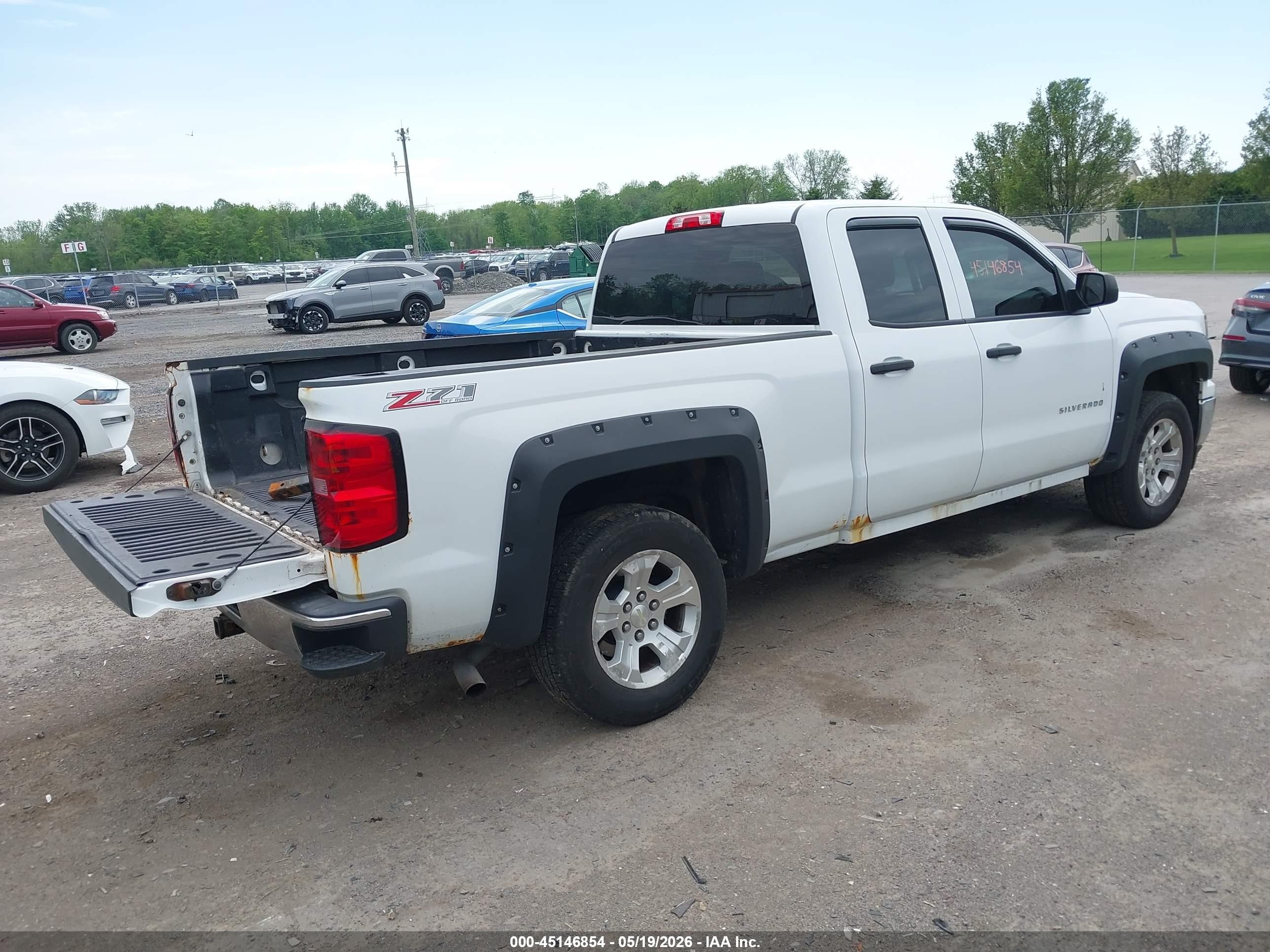 2014 Chevrolet Silverado 1500 2lt Белый vin: 1GCVKREH4EZ126366