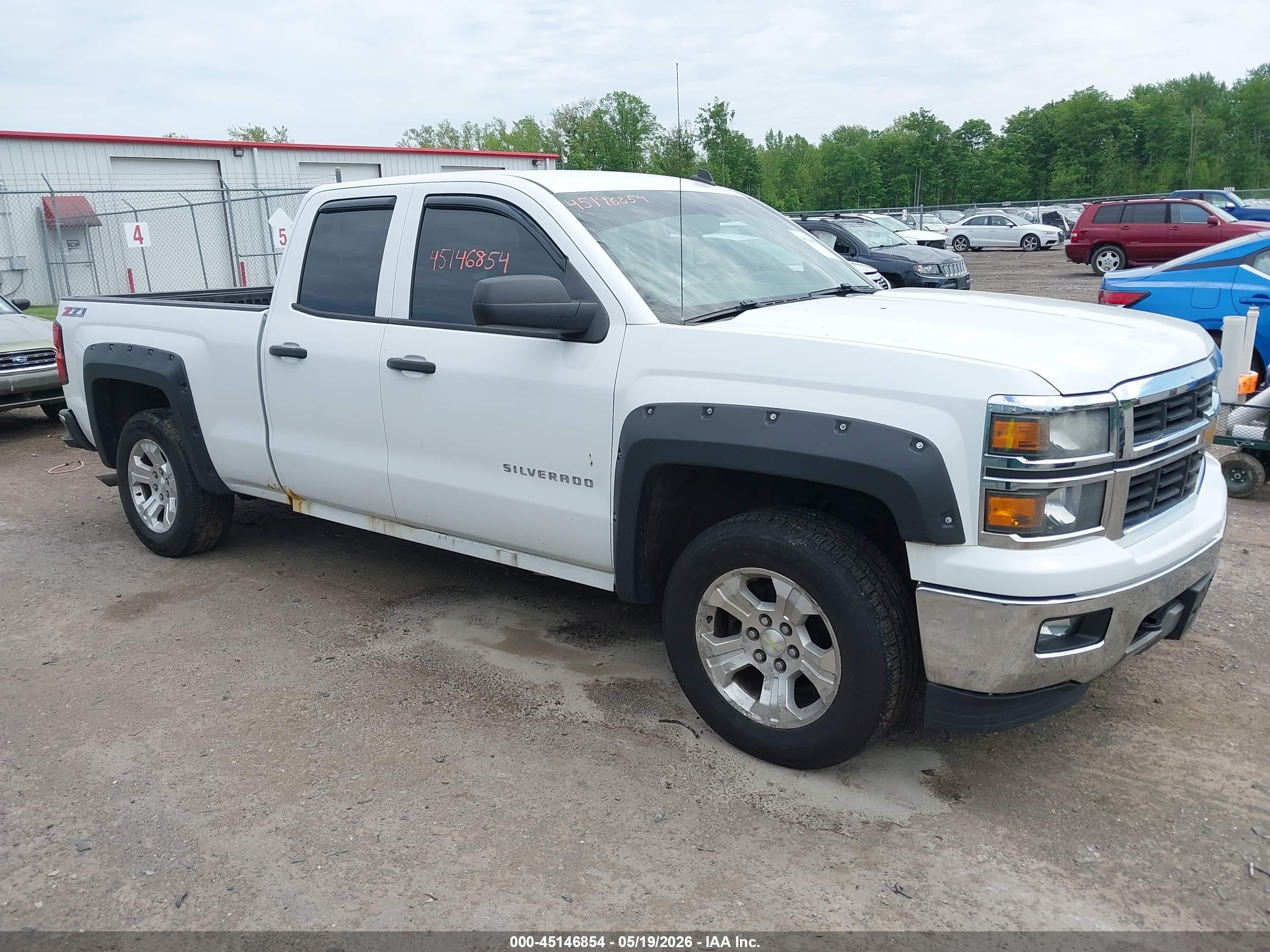 2014 Chevrolet Silverado 1500 2lt White vin: 1GCVKREH4EZ126366