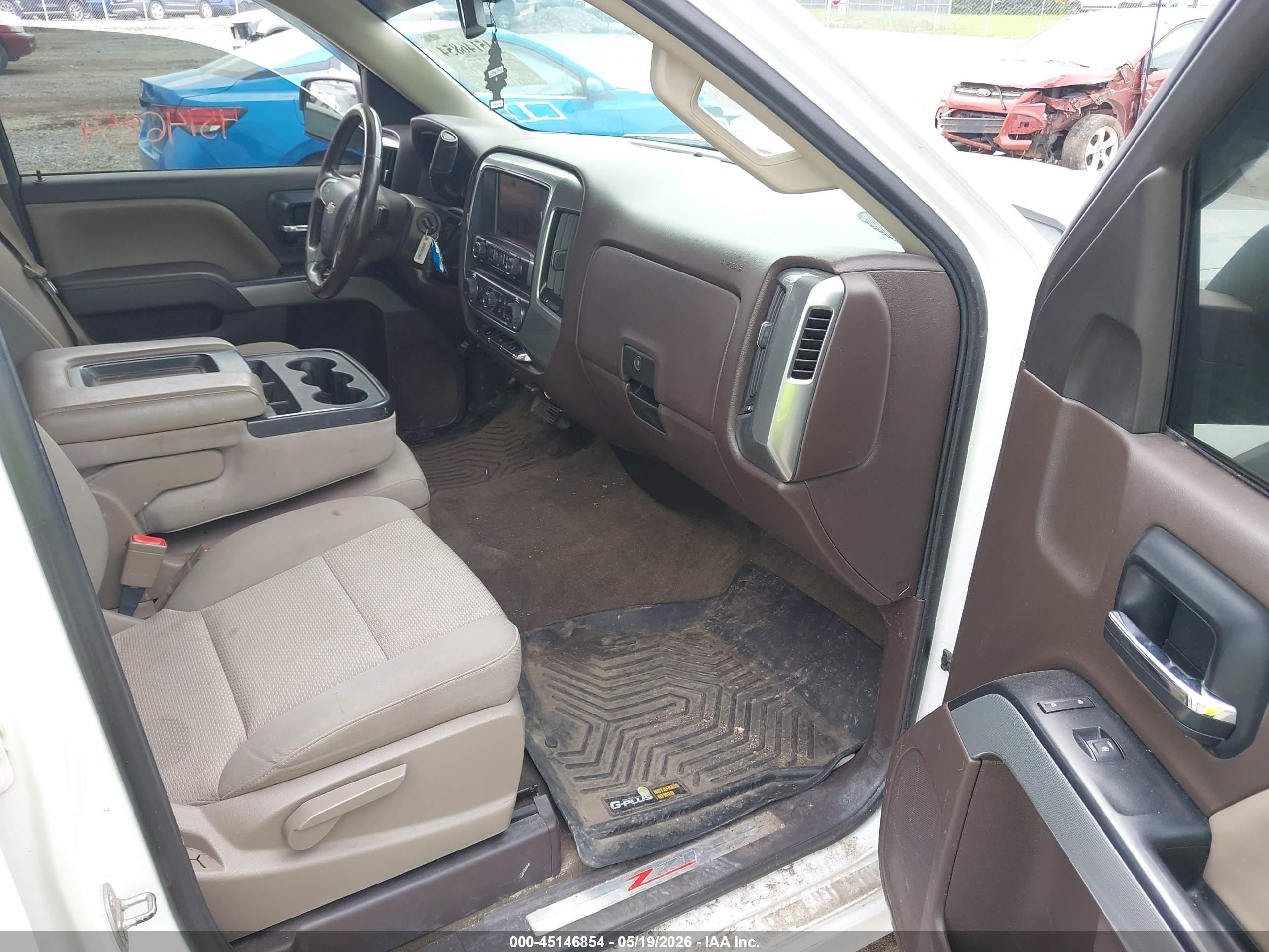 2014 Chevrolet Silverado 1500 2lt Белый vin: 1GCVKREH4EZ126366