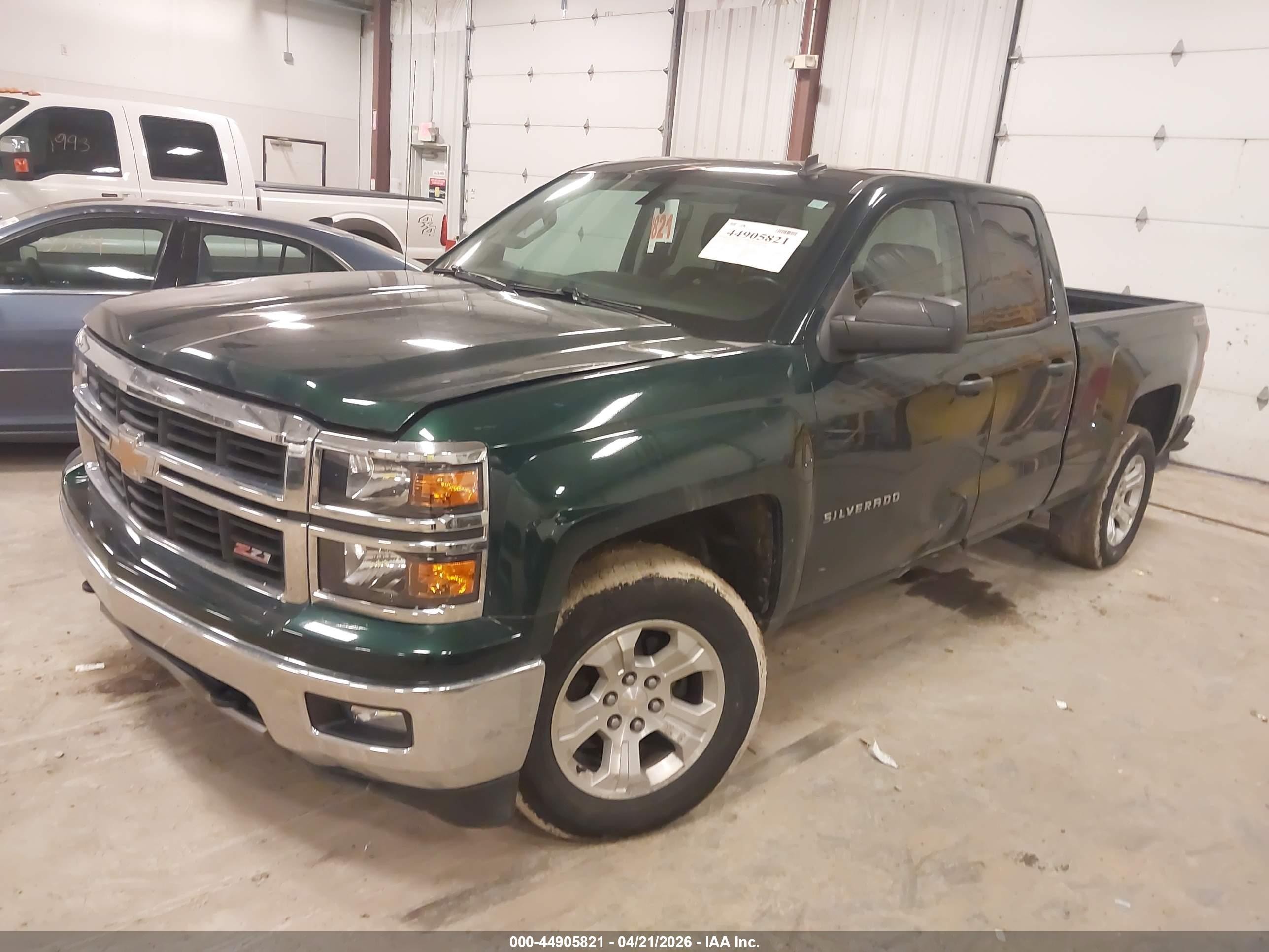 2014 Chevrolet Silverado 1500 2lt Green vin: 1GCVKREH4EZ305569