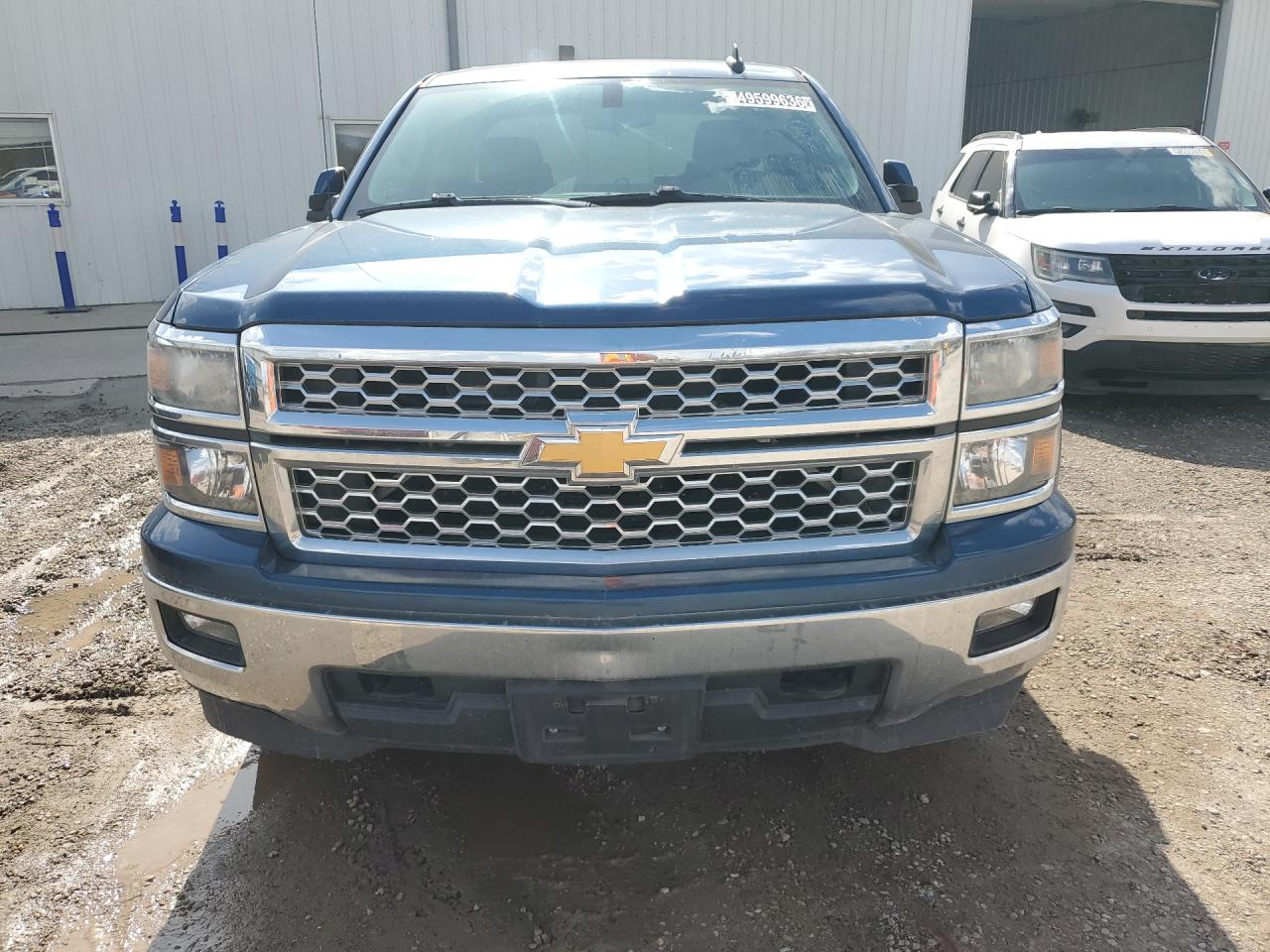 2015 Chevrolet Silverado K1500 Lt Blue vin: 1GCVKREH4FZ337990 Damage: Front Metal Bumper Chrome, Dent(S) W/No Paint Dmg, 3 To 4 Inches