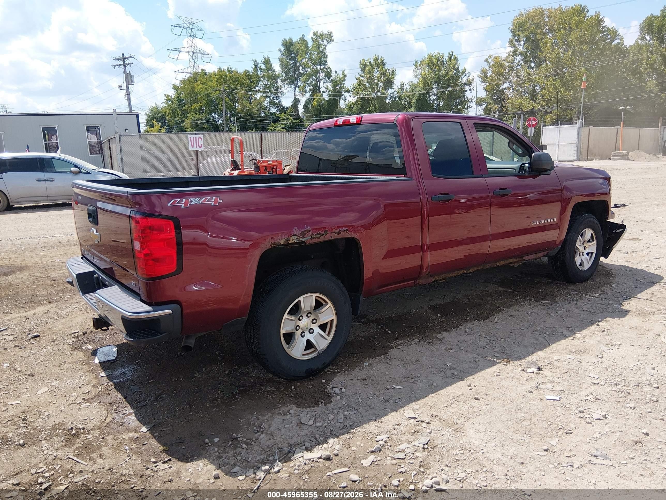 2014 Chevrolet Silverado 1500 Lt Темно-бордовый vin: 1GCVKREH6EZ290718