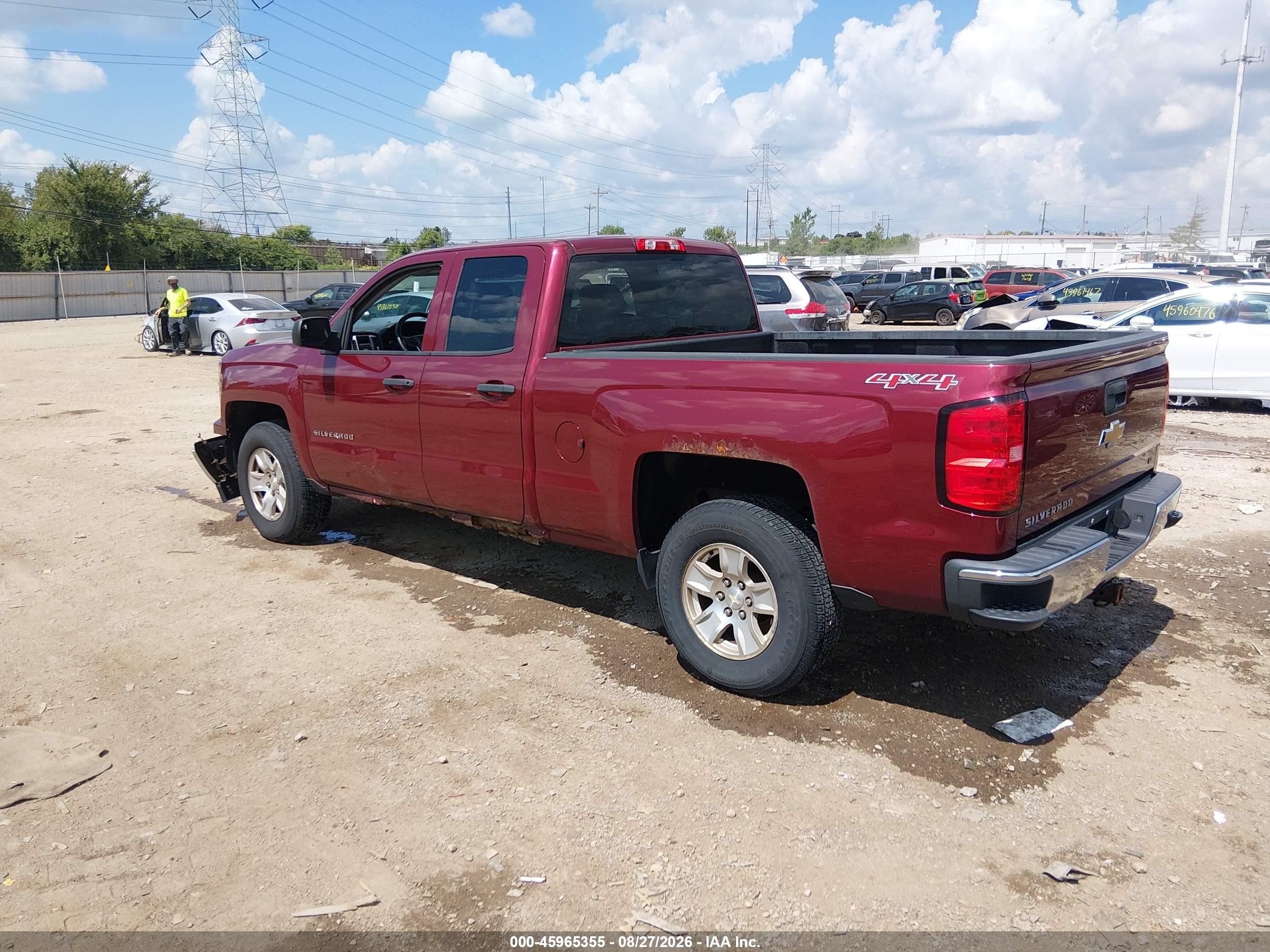 2014 Chevrolet Silverado 1500 Lt Темно-бордовый vin: 1GCVKREH6EZ290718