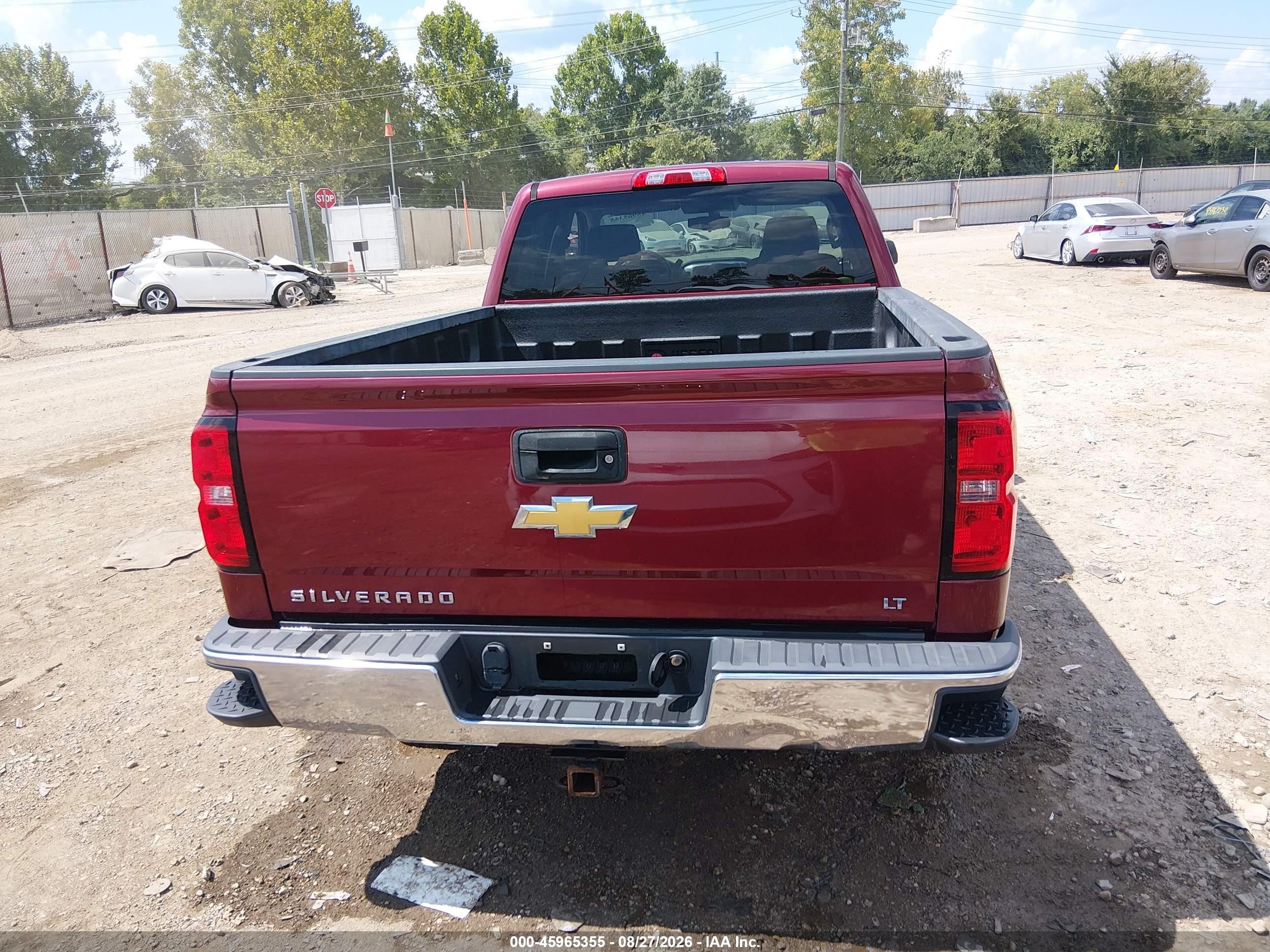2014 Chevrolet Silverado 1500 Lt Темно-бордовый vin: 1GCVKREH6EZ290718