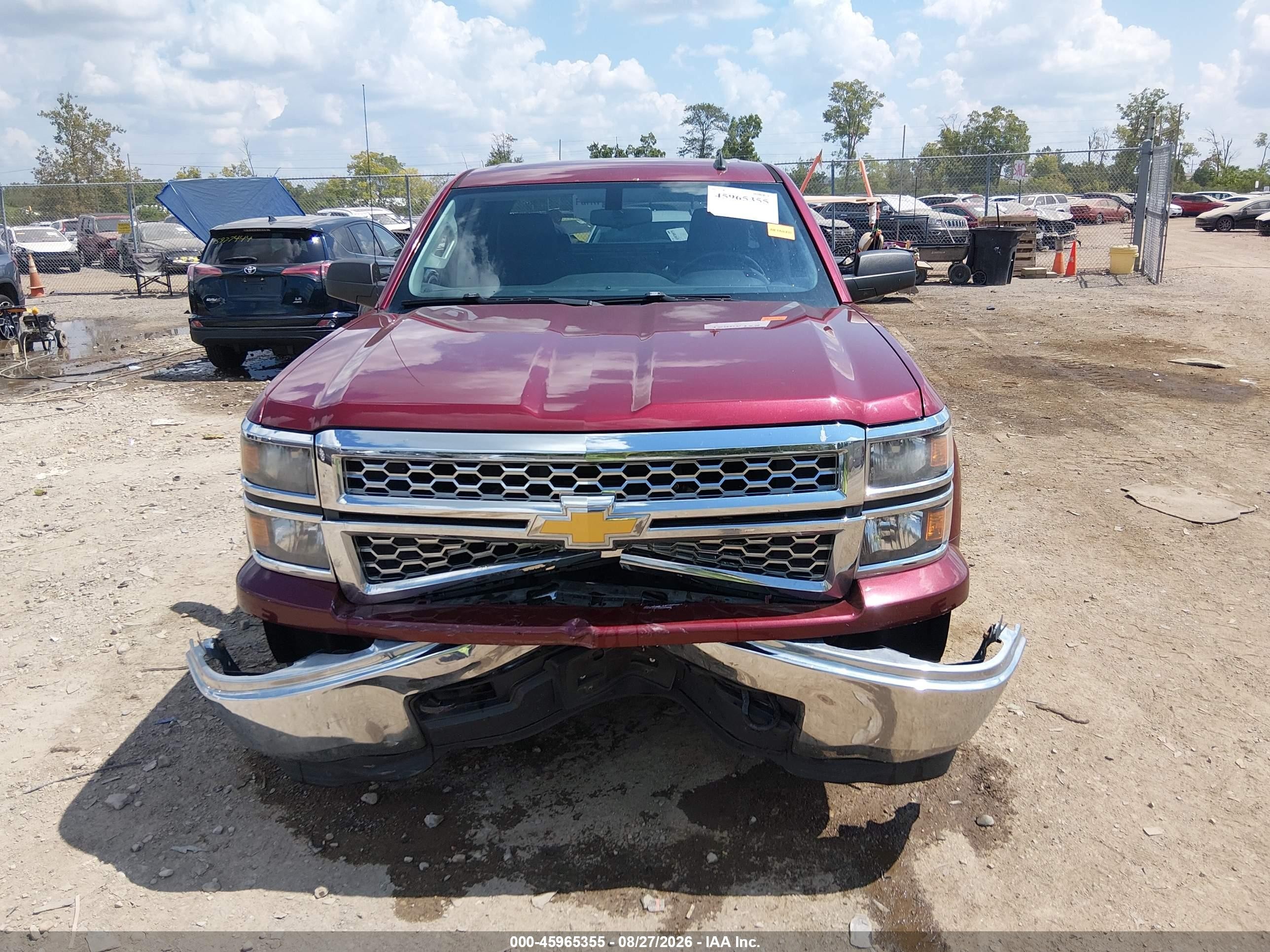 2014 Chevrolet Silverado 1500 Lt Темно-бордовый vin: 1GCVKREH6EZ290718