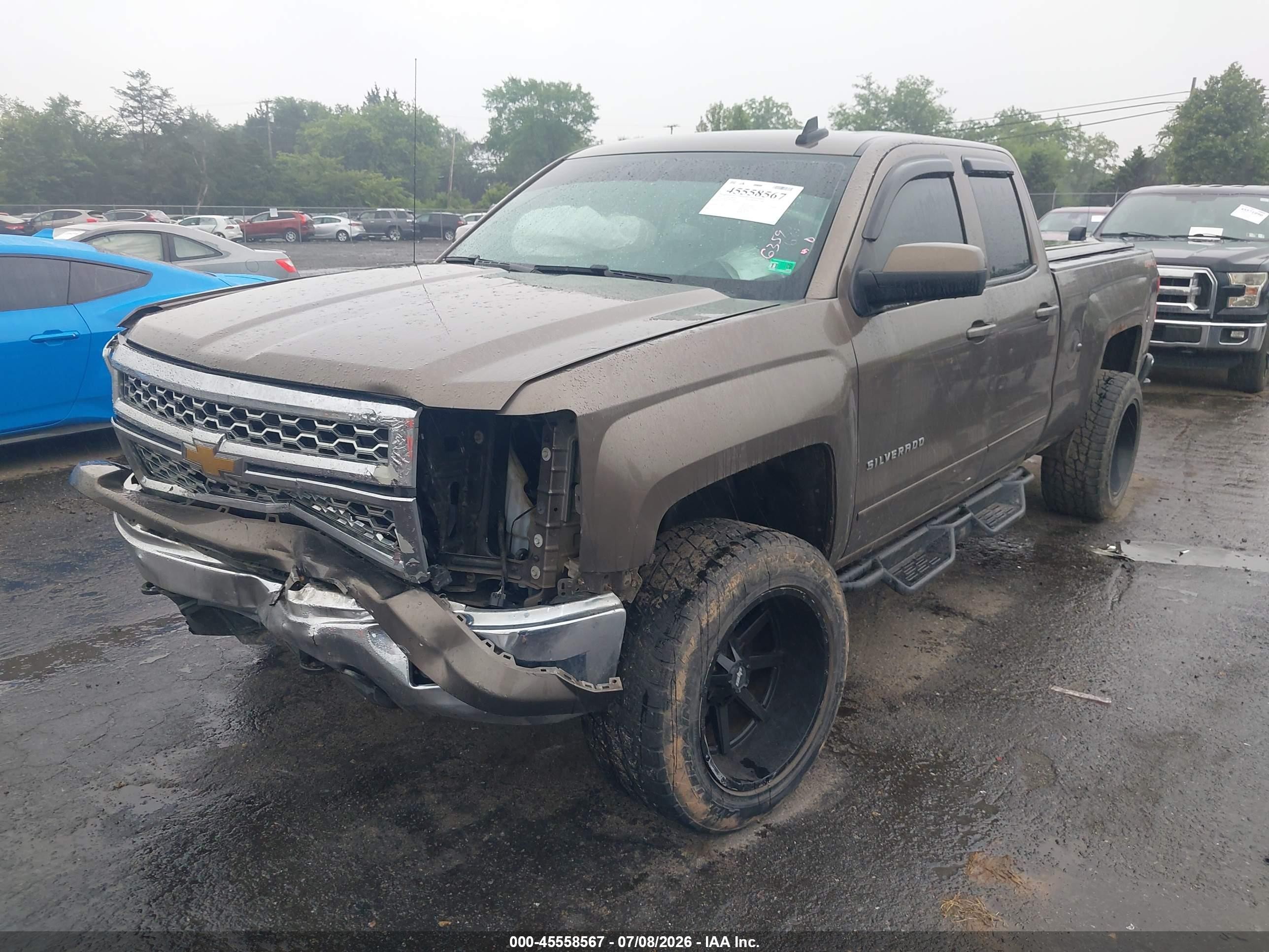 2015 Chevrolet Silverado 1500 Lt Brown vin: 1GCVKREH6FZ188868