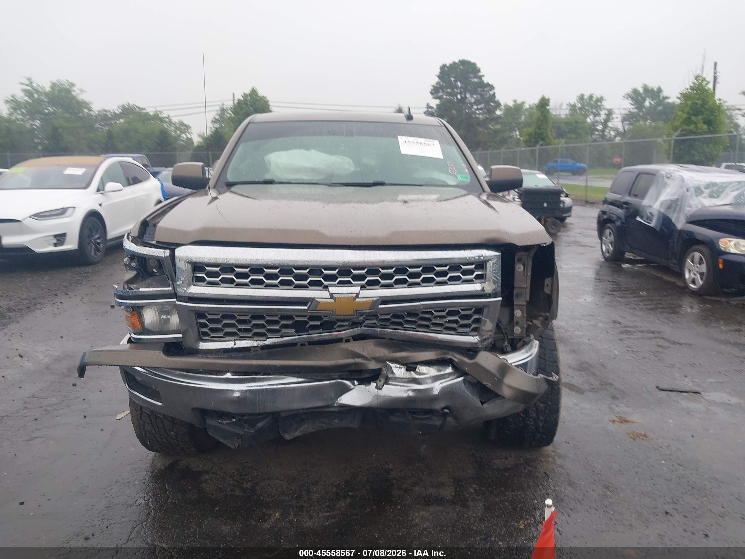 2015 Chevrolet Silverado 1500 Lt Brown vin: 1GCVKREH6FZ188868