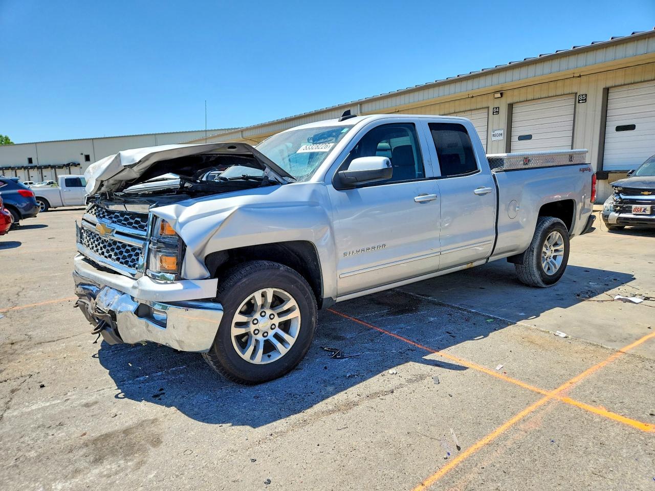 2015 Chevrolet Silverado K1500 Lt Silver vin: 1GCVKREH6FZ409353