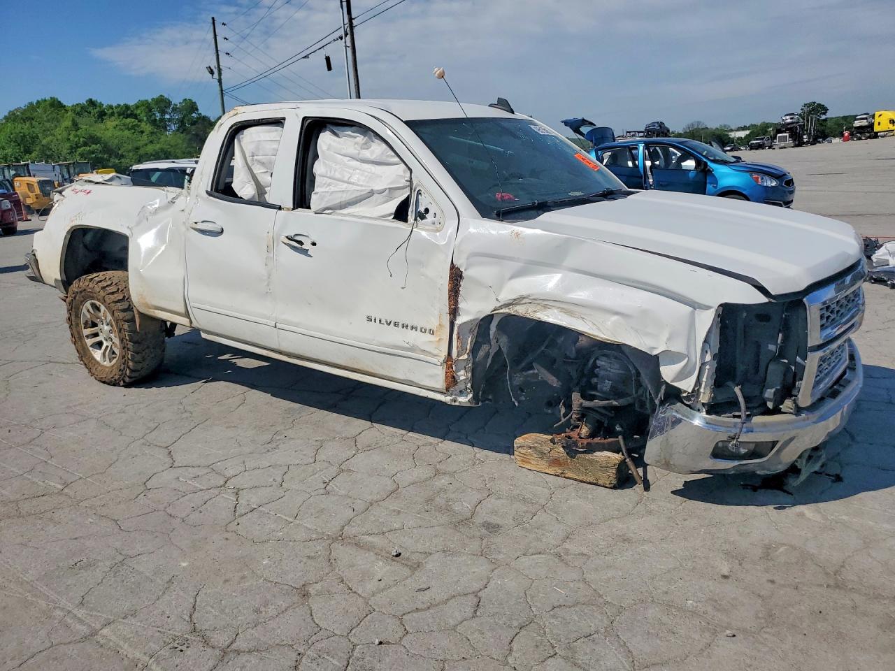 2015 Chevrolet Silverado K1500 Lt White vin: 1GCVKREH6FZ440179