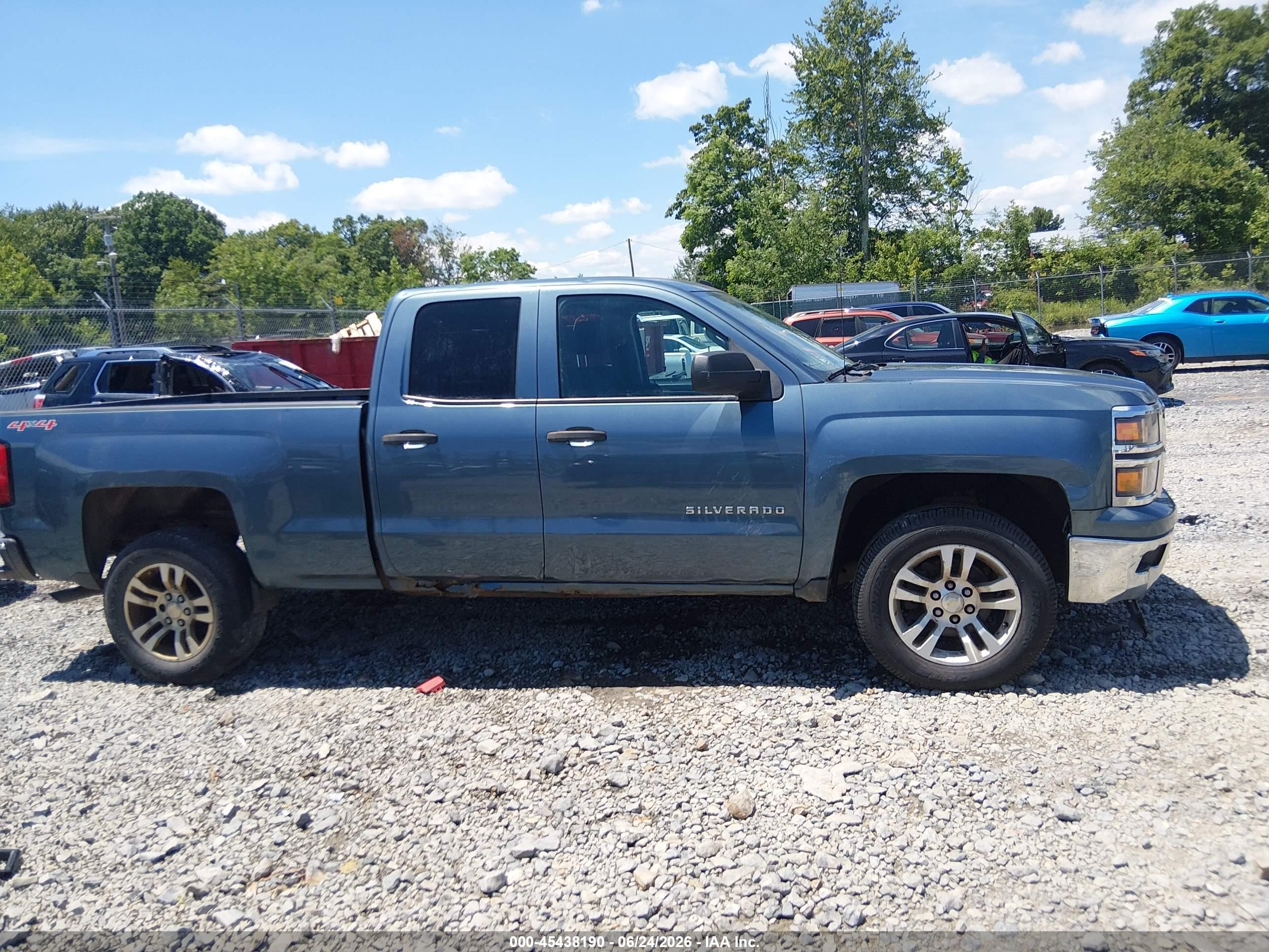 2014 Chevrolet Silverado 1500 Lt Синий vin: 1GCVKREH7EZ153576