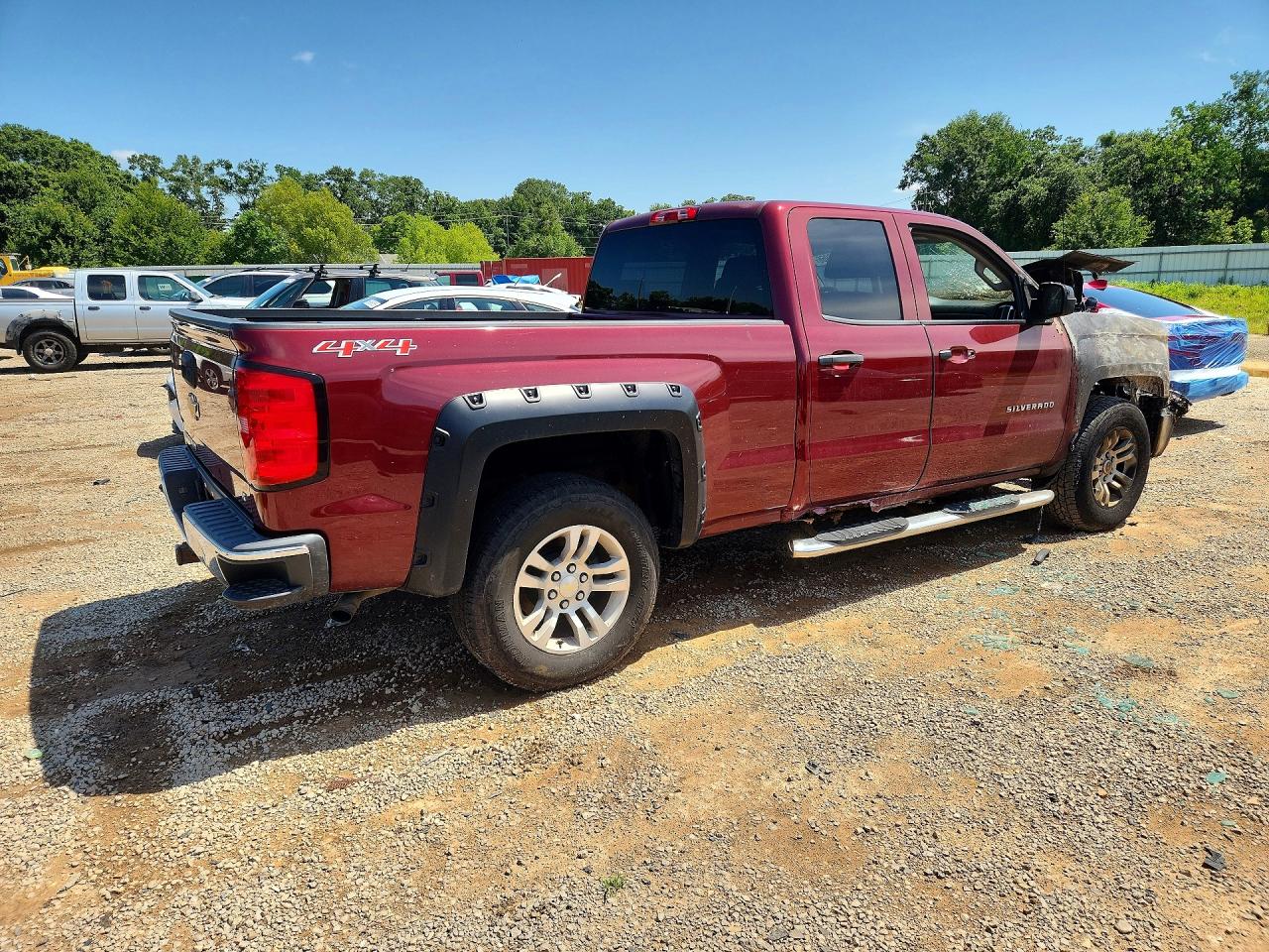 2014 Chevrolet Silverado K1500 Lt Темно-бордовый vin: 1GCVKREH7EZ346651