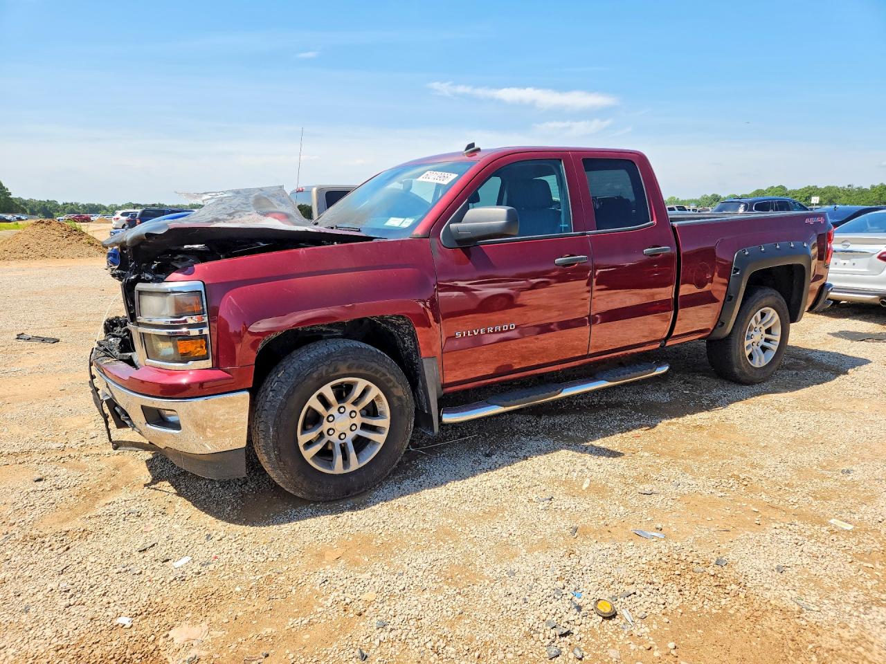 2014 Chevrolet Silverado K1500 Lt Темно-бордовый vin: 1GCVKREH7EZ346651