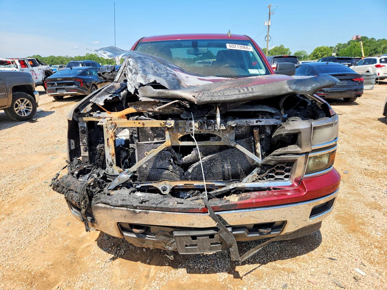 2014 Chevrolet Silverado K1500 Lt Темно-бордовый vin: 1GCVKREH7EZ346651