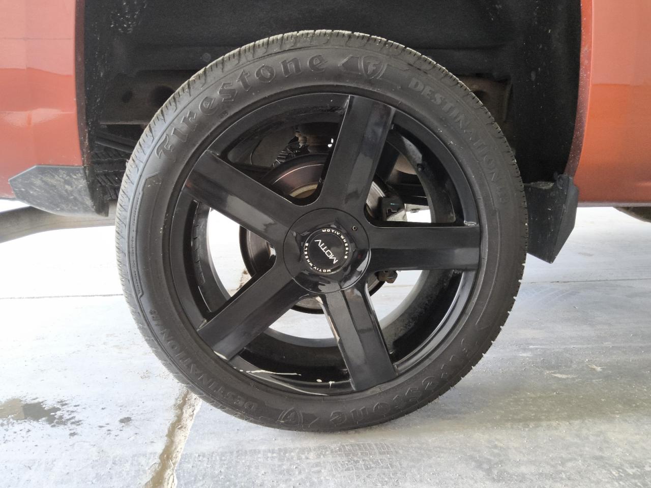 2015 Chevrolet Silverado K1500 Lt Orange vin: 1GCVKREH7FZ190550 Damage: Right Rear Wheel, Aftermarket, Acceptable