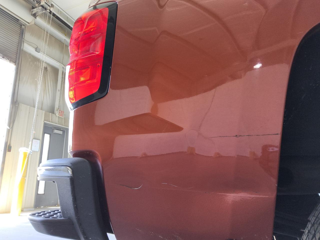 2015 Chevrolet Silverado K1500 Lt Orange vin: 1GCVKREH7FZ190550 Damage: Right Bed Side, Dent(S) W/ Paint Dmg, > 12 Inches