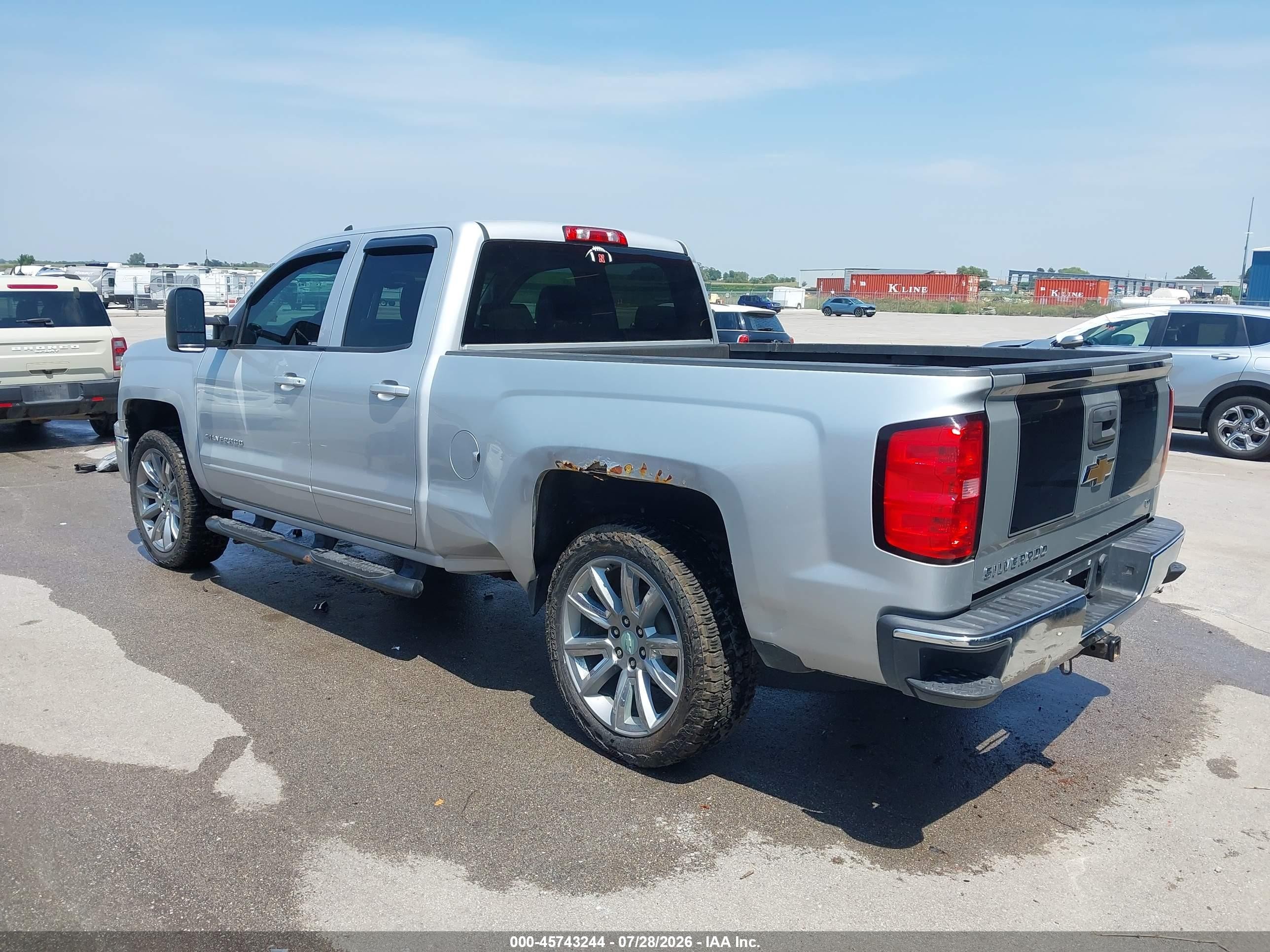 2015 Chevrolet Silverado 1500 Lt Silver vin: 1GCVKREH7FZ270074