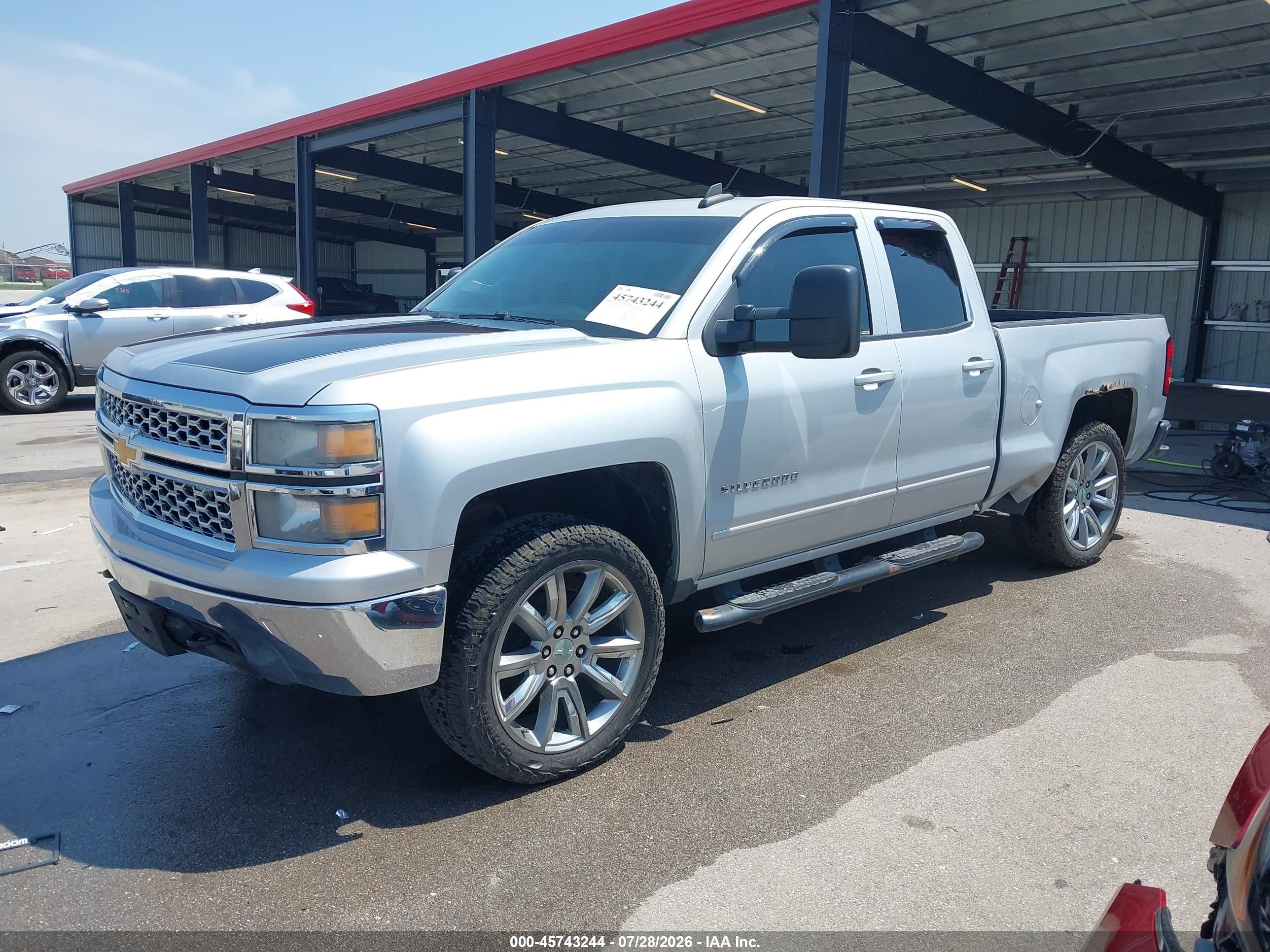 2015 Chevrolet Silverado 1500 Lt Silver vin: 1GCVKREH7FZ270074