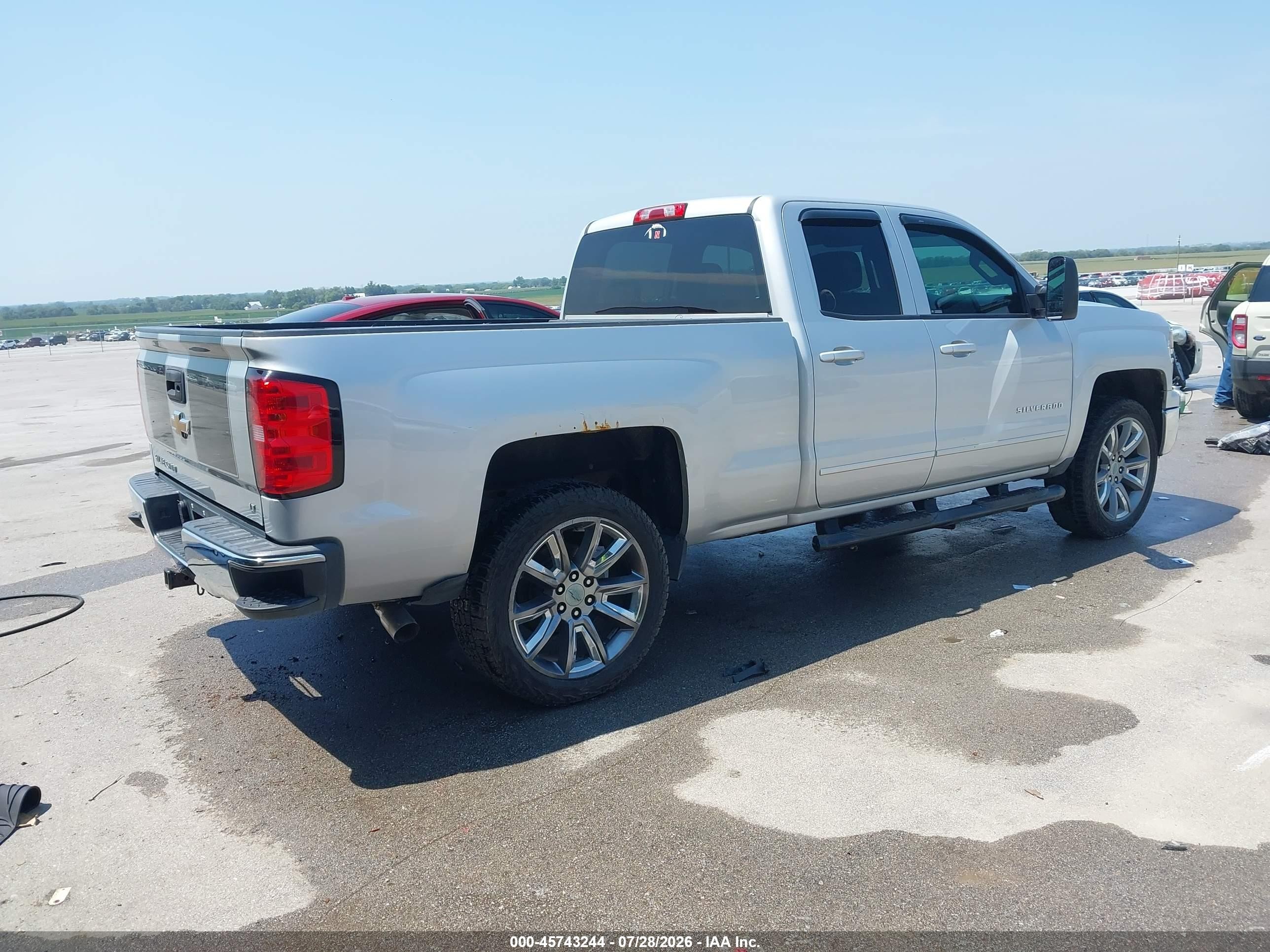 2015 Chevrolet Silverado 1500 Lt Silver vin: 1GCVKREH7FZ270074
