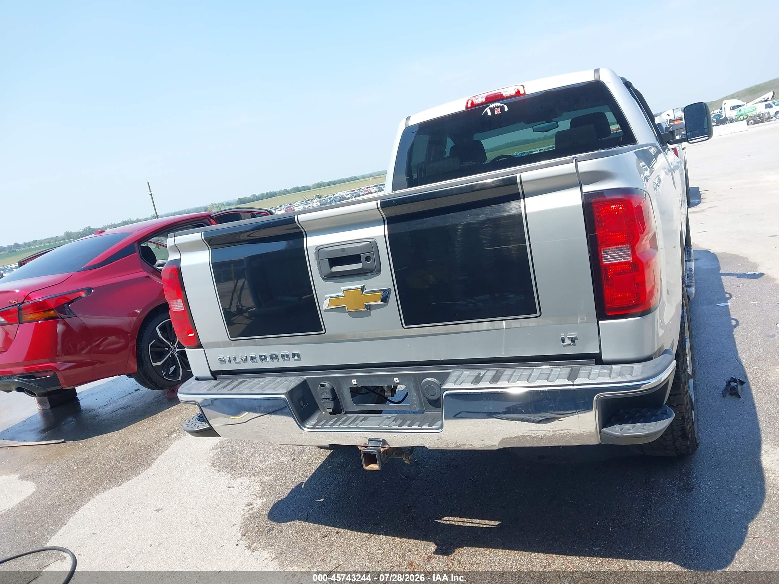 2015 Chevrolet Silverado 1500 Lt Silver vin: 1GCVKREH7FZ270074
