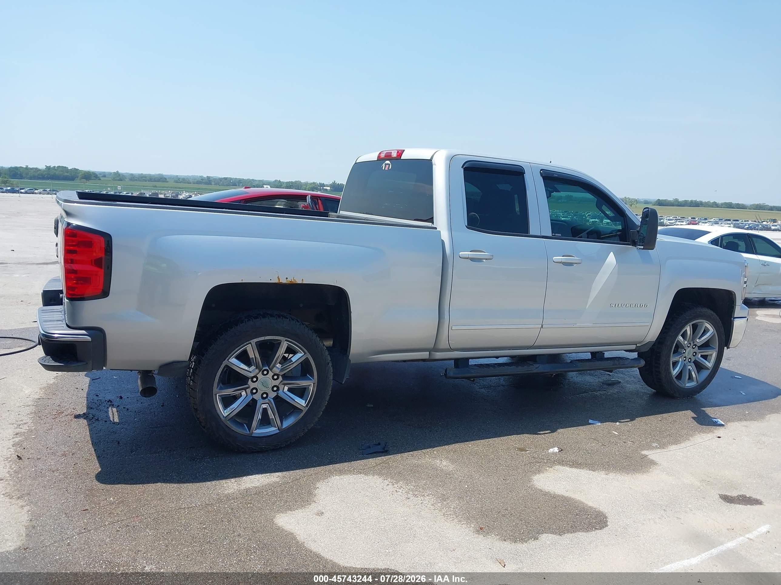 2015 Chevrolet Silverado 1500 Lt Silver vin: 1GCVKREH7FZ270074