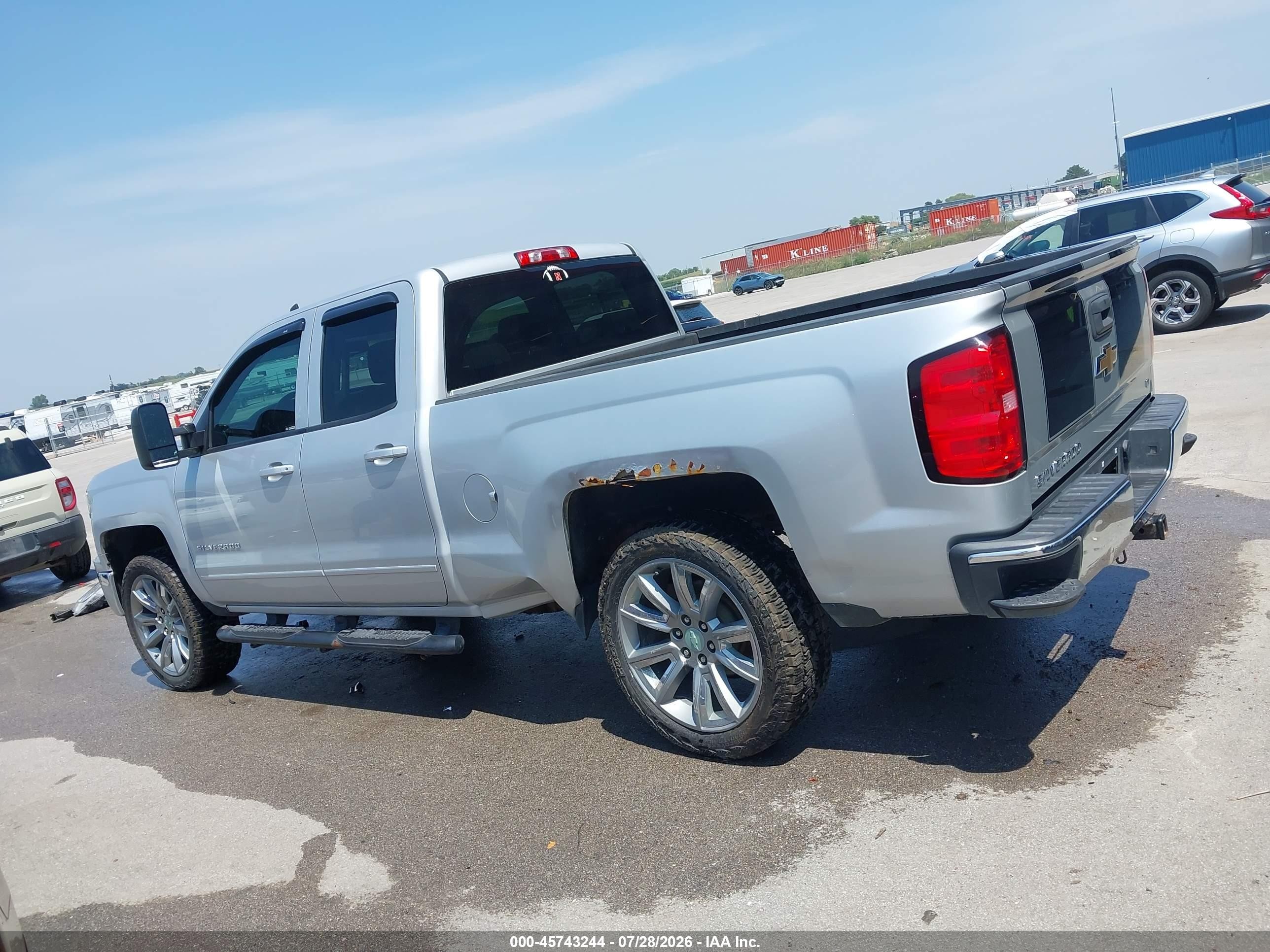 2015 Chevrolet Silverado 1500 Lt Silver vin: 1GCVKREH7FZ270074
