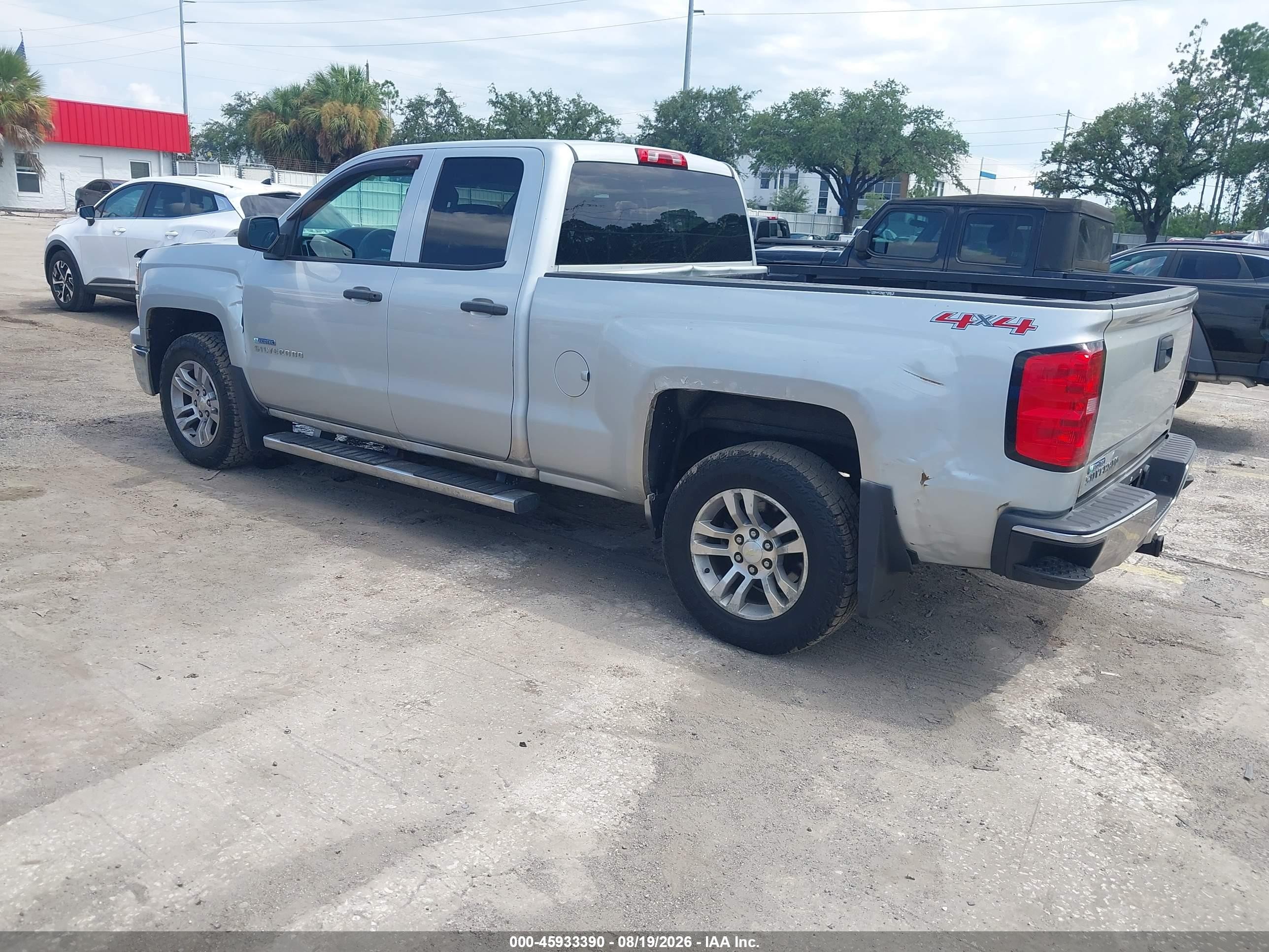 2014 Chevrolet Silverado 1500 Lt Silver vin: 1GCVKREH8EZ344892
