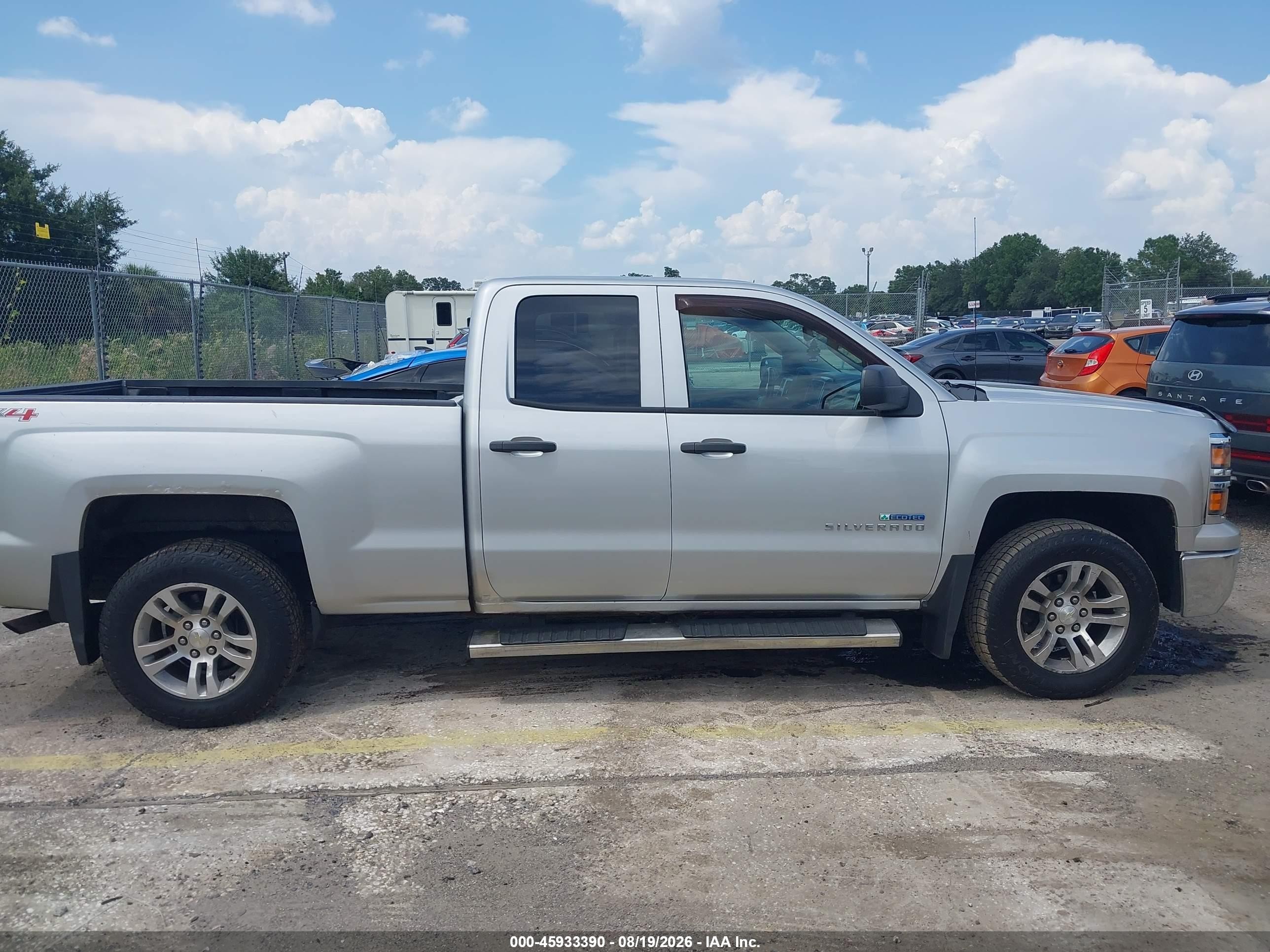 2014 Chevrolet Silverado 1500 Lt Silver vin: 1GCVKREH8EZ344892