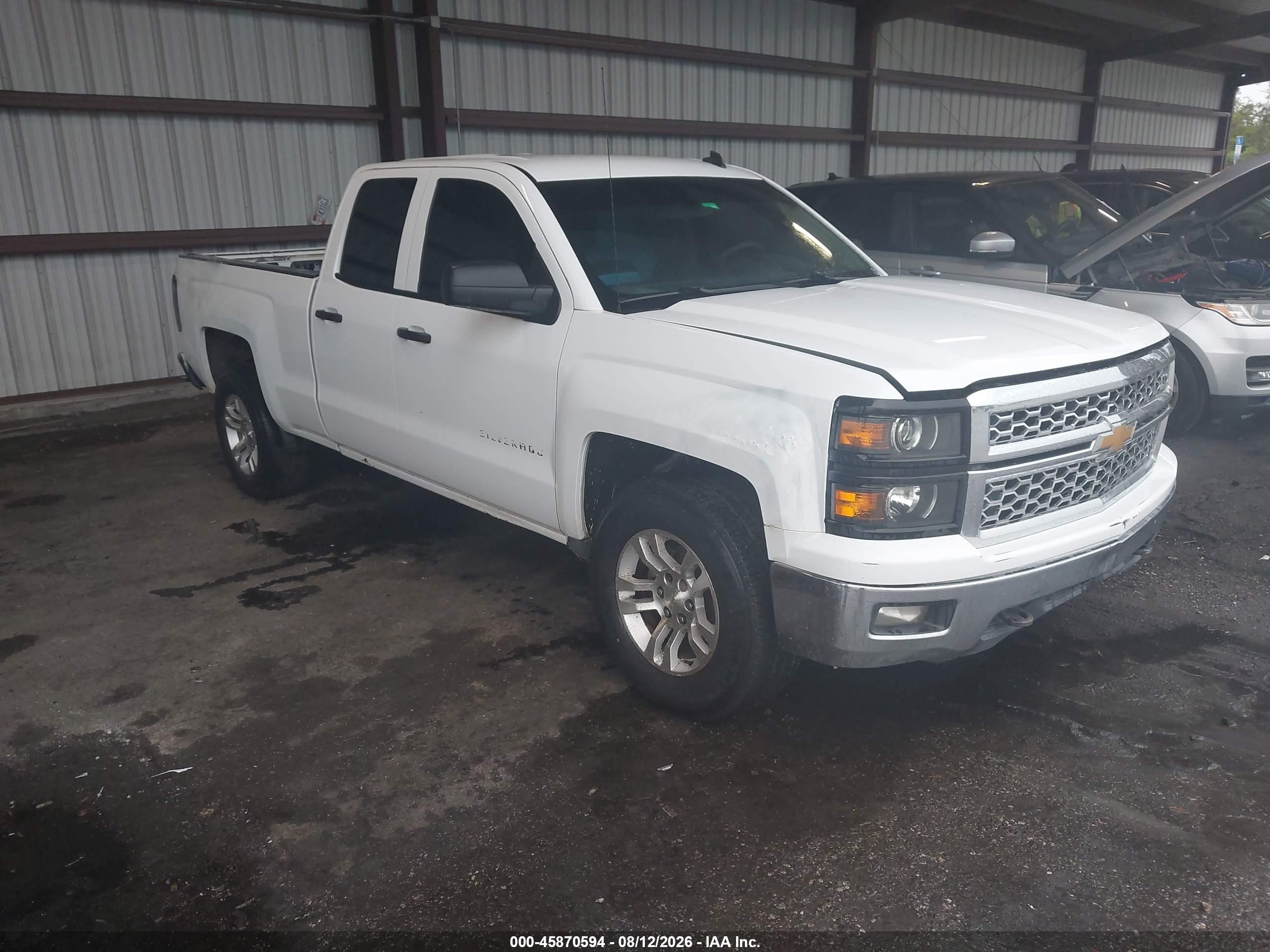 2014 Chevrolet Silverado 1500 Lt White vin: 1GCVKREH8EZ404752
