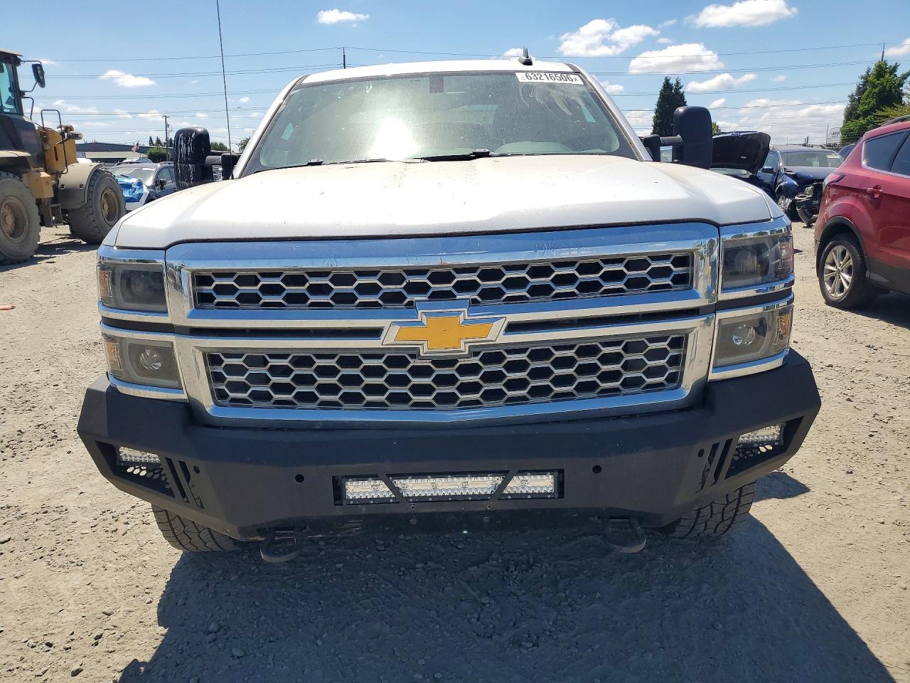 2015 Chevrolet Silverado K1500 Lt Silver vin: 1GCVKREH9FZ303754