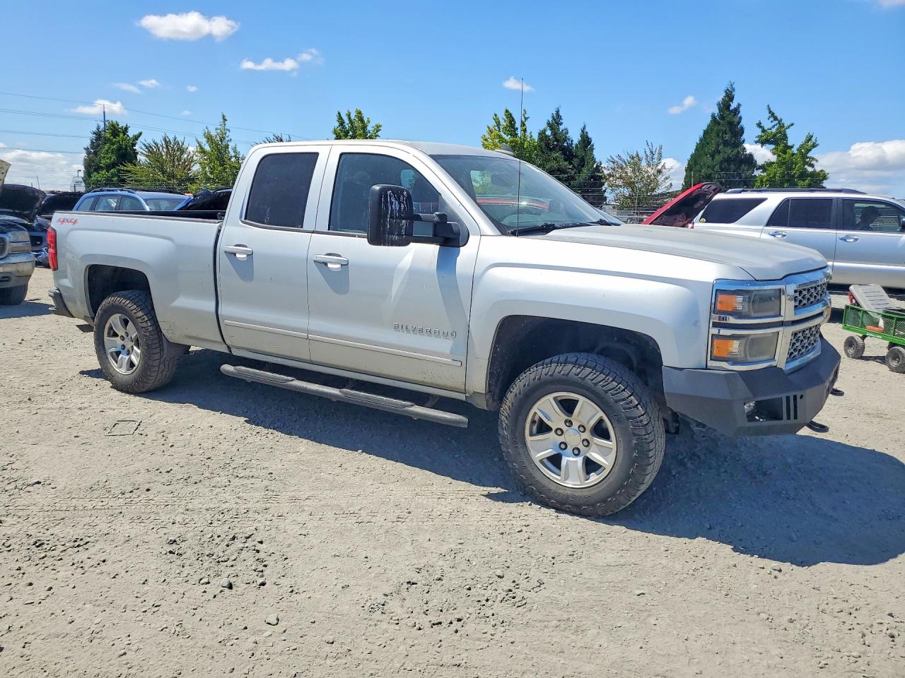 2015 Chevrolet Silverado K1500 Lt Silver vin: 1GCVKREH9FZ303754