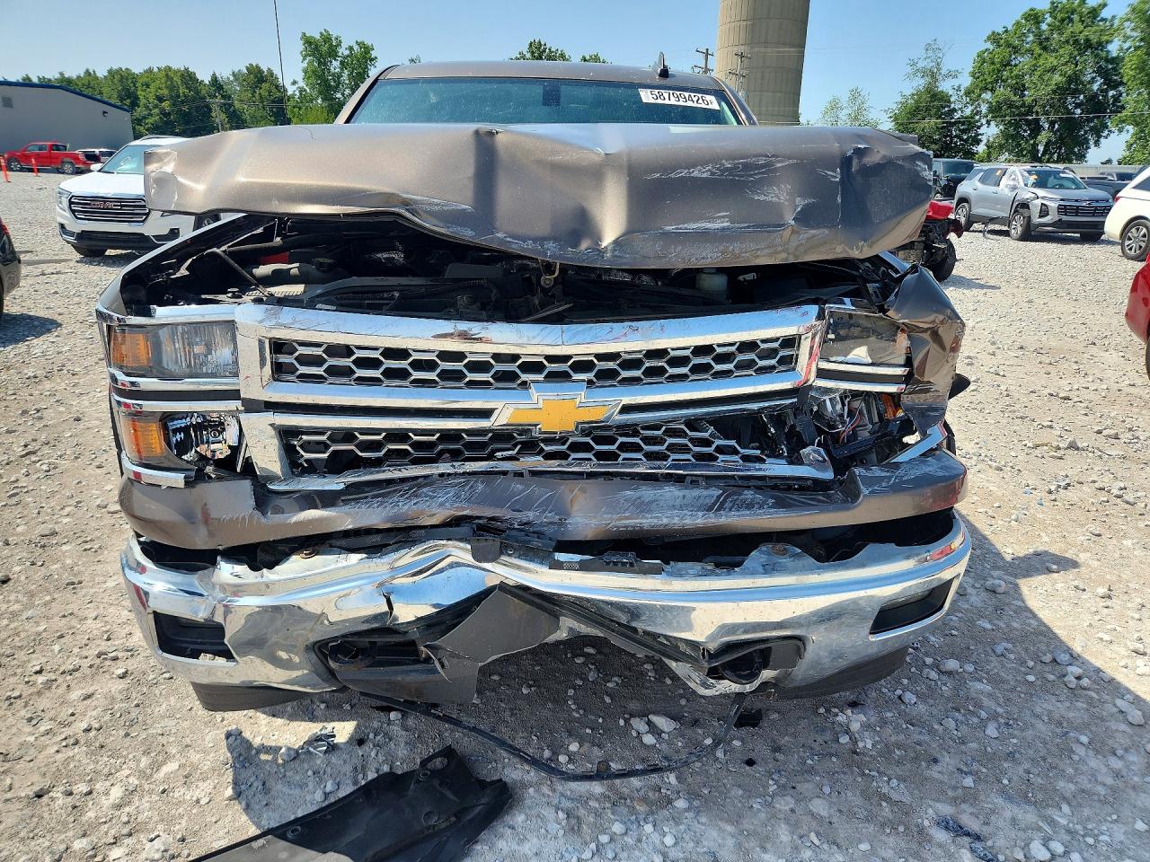 2015 Chevrolet Silverado K1500 Lt Brown vin: 1GCVKREH9FZ321963