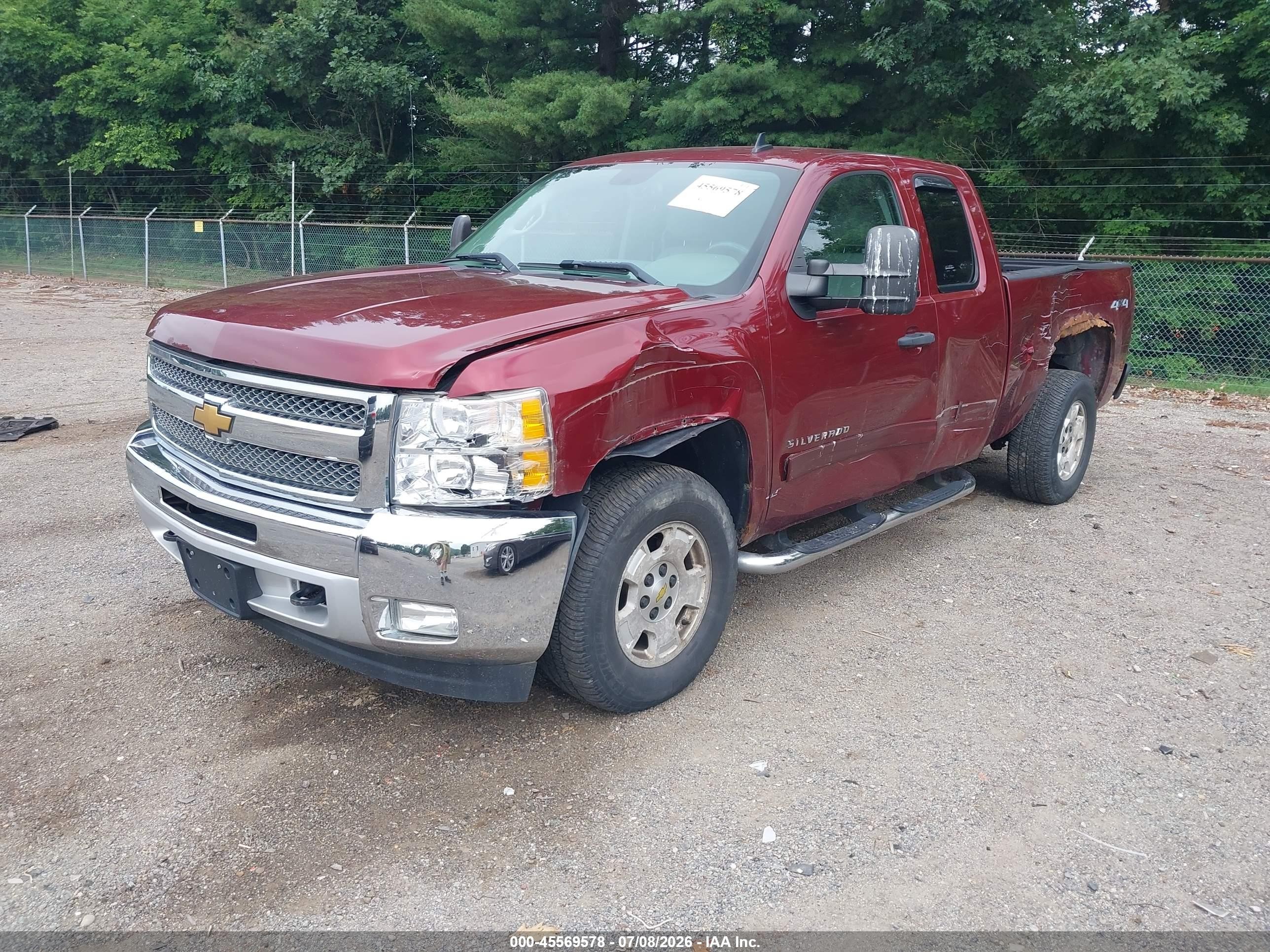 2013 Chevrolet Silverado 1500 Lt Темно-бордовый vin: 1GCVKSE22DZ175616