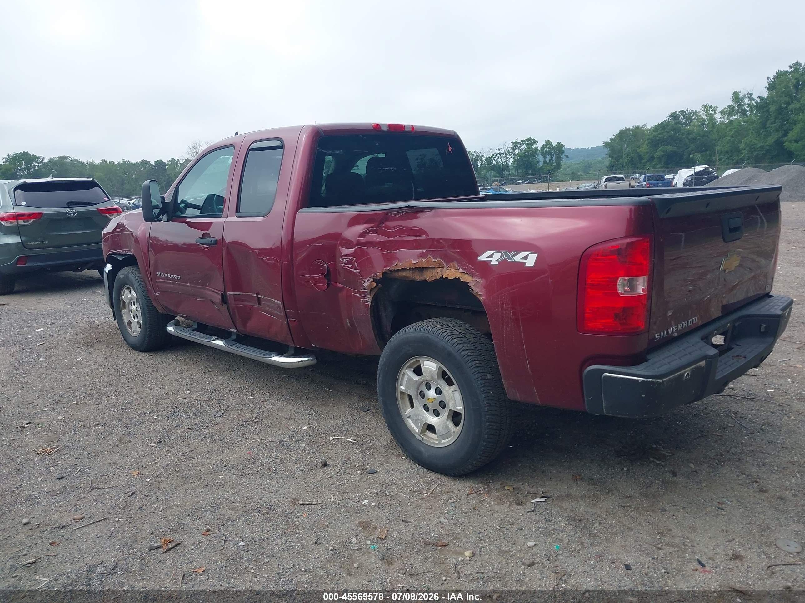 2013 Chevrolet Silverado 1500 Lt Темно-бордовый vin: 1GCVKSE22DZ175616