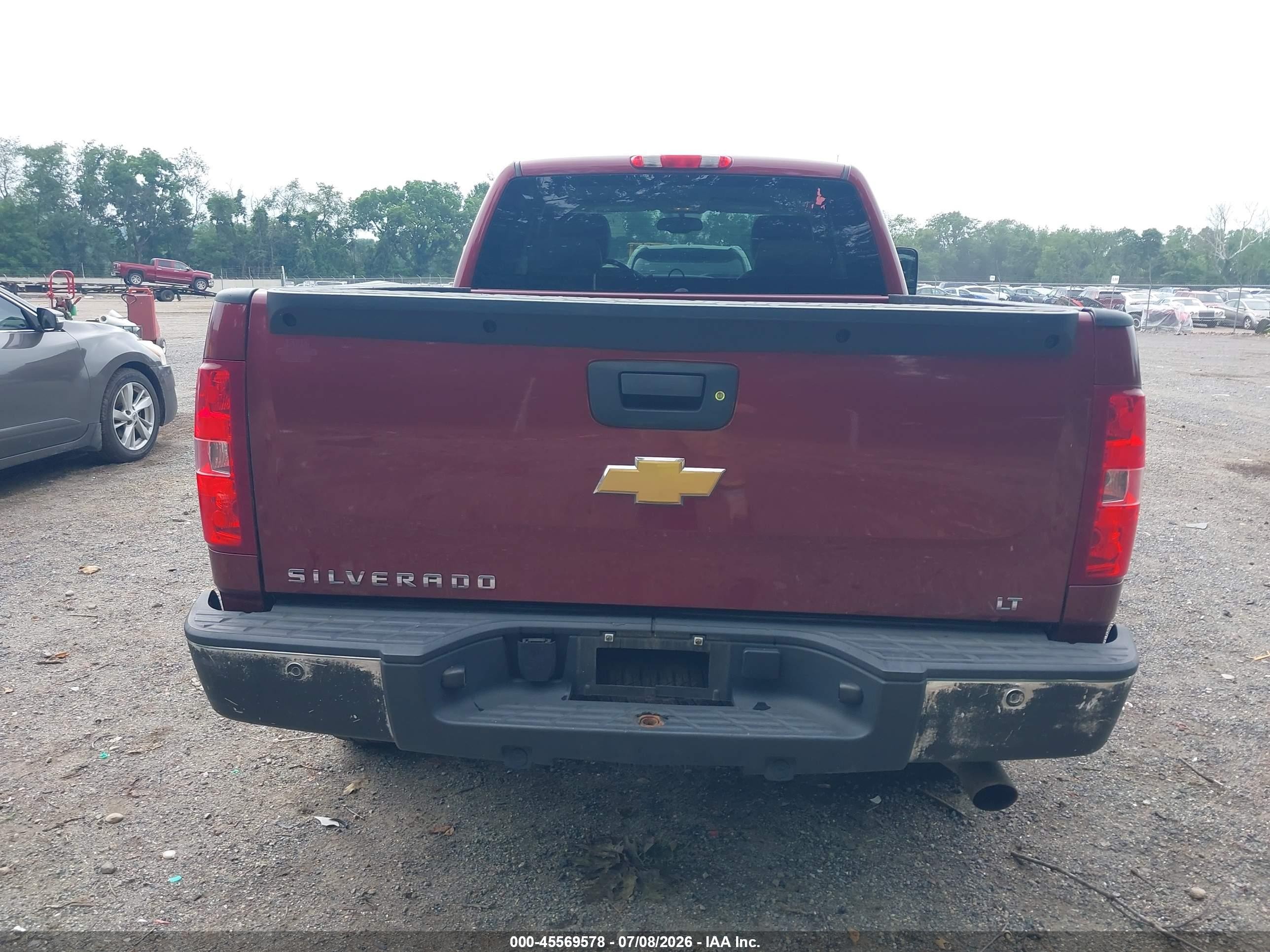 2013 Chevrolet Silverado 1500 Lt Темно-бордовый vin: 1GCVKSE22DZ175616