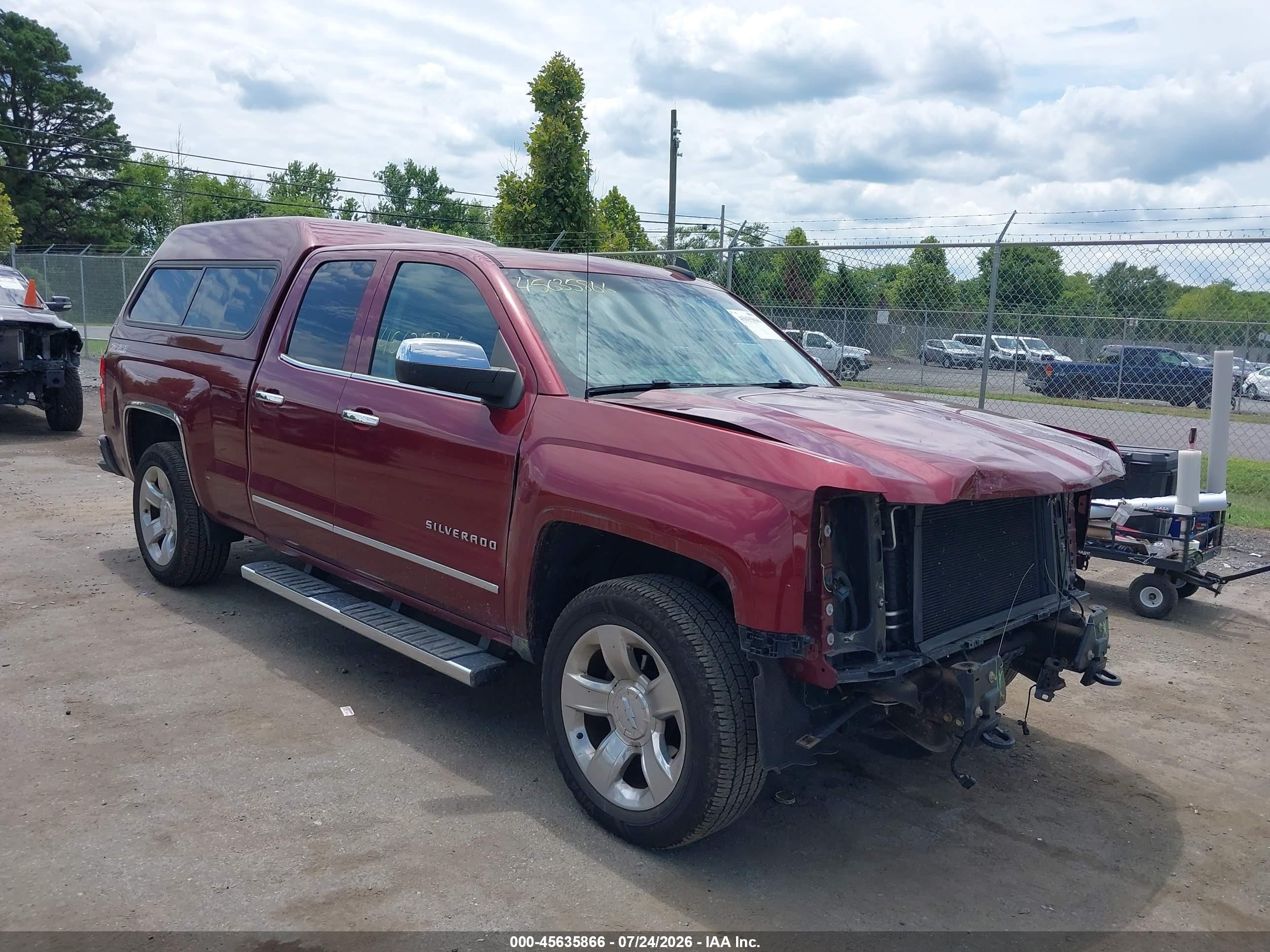 2015 Chevrolet Silverado 1500 Ltz Red vin: 1GCVKSEC0FZ161533