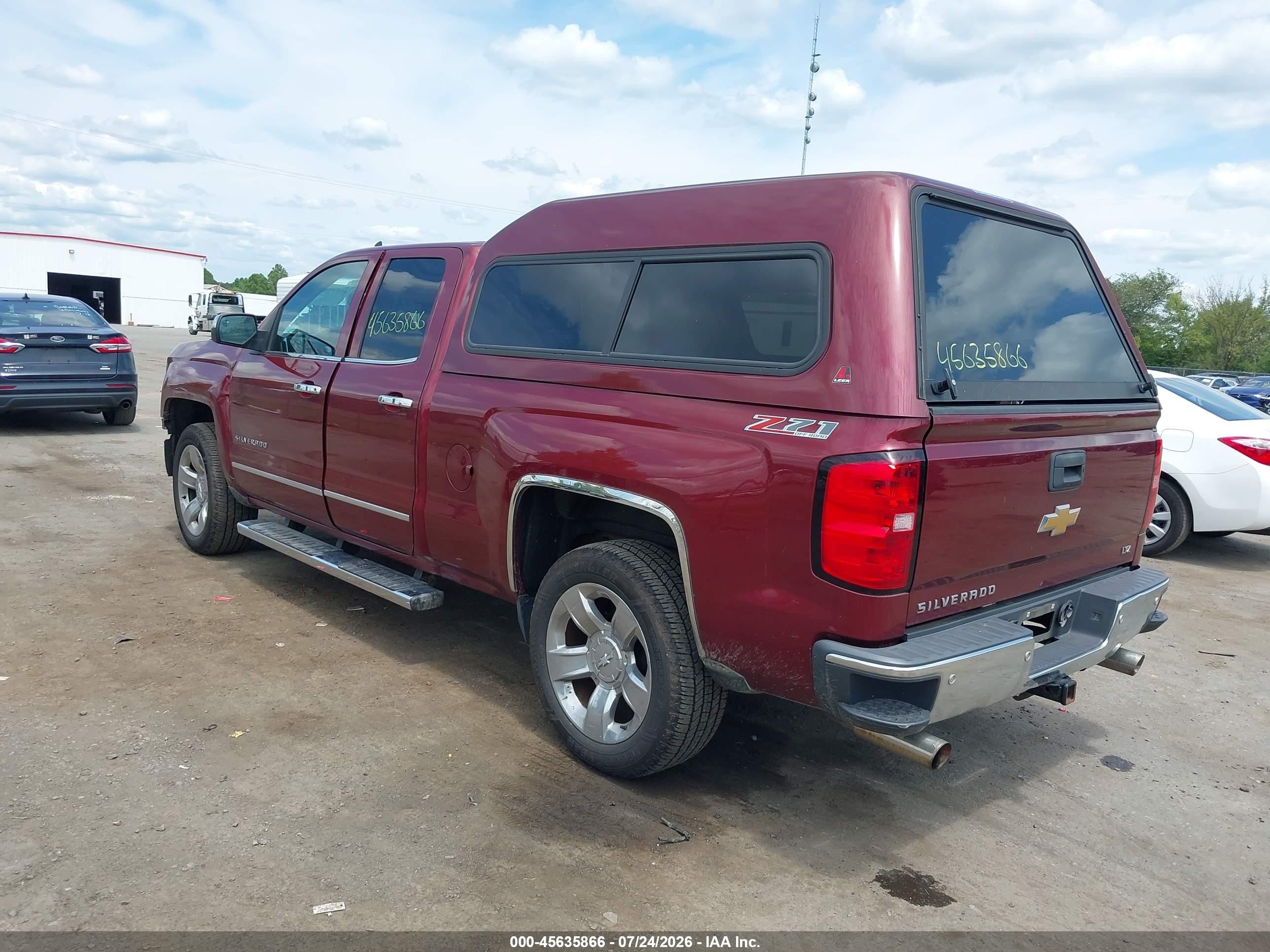 2015 Chevrolet Silverado 1500 Ltz Red vin: 1GCVKSEC0FZ161533
