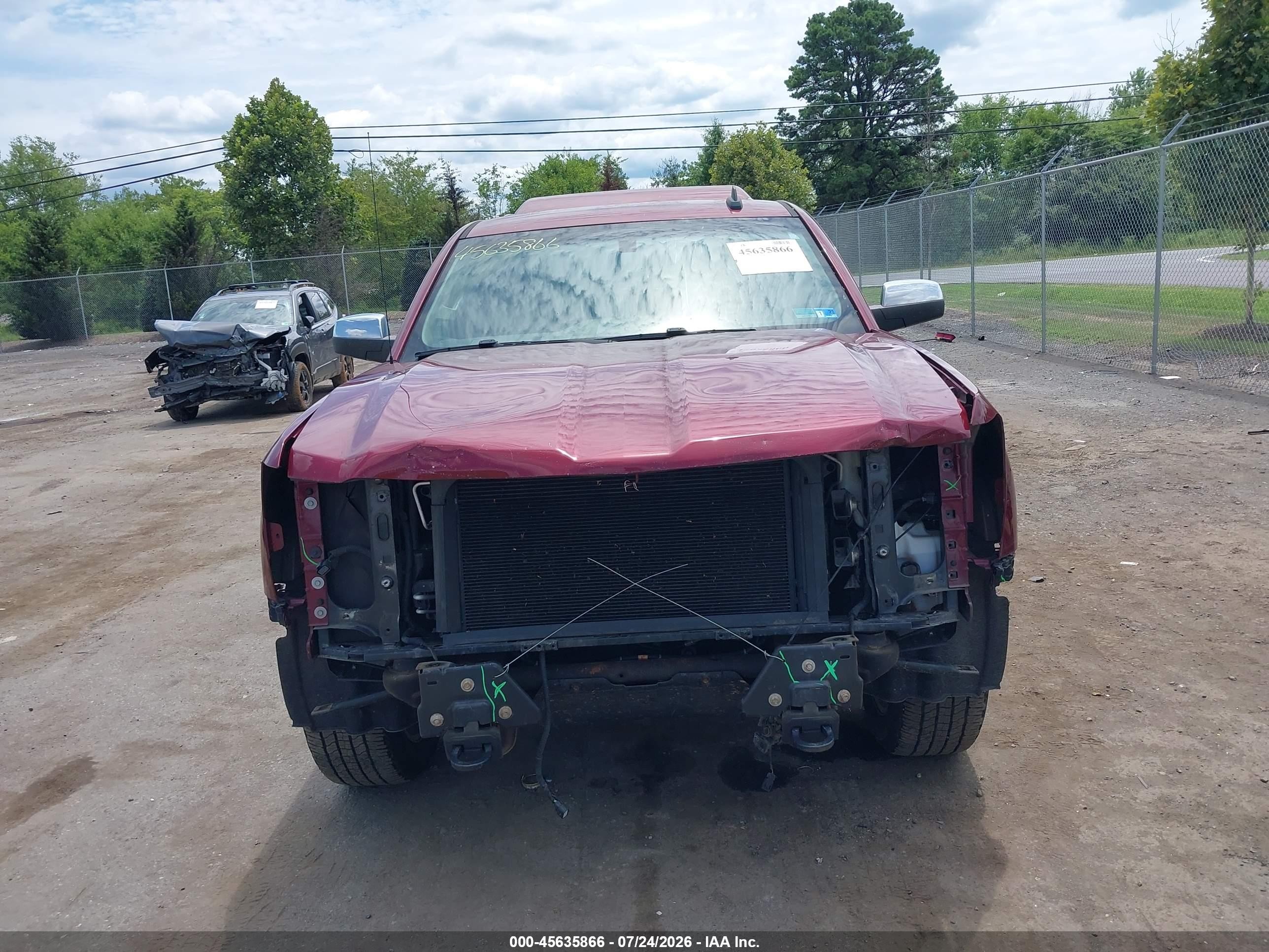 2015 Chevrolet Silverado 1500 Ltz Red vin: 1GCVKSEC0FZ161533