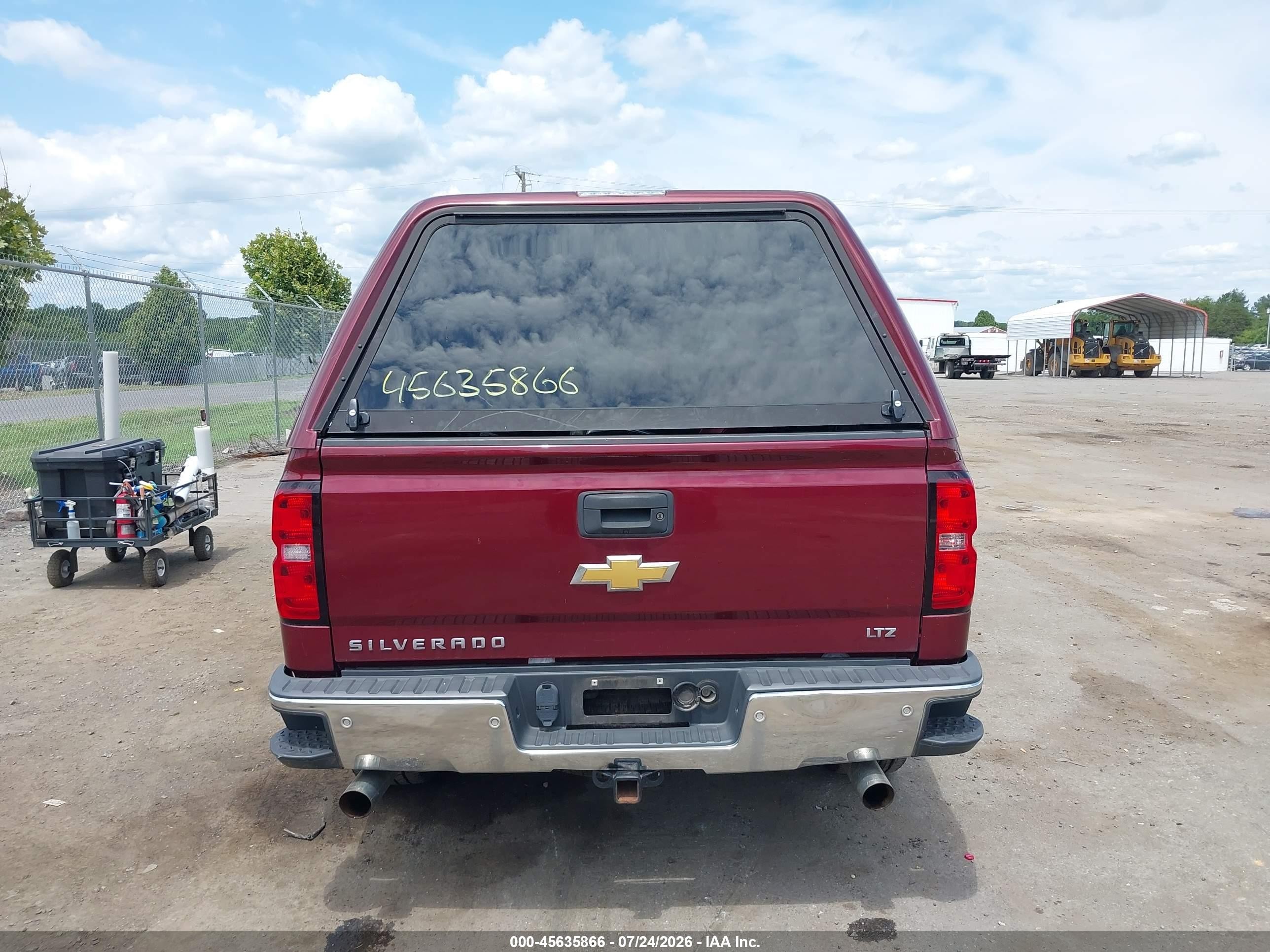 2015 Chevrolet Silverado 1500 Ltz Red vin: 1GCVKSEC0FZ161533
