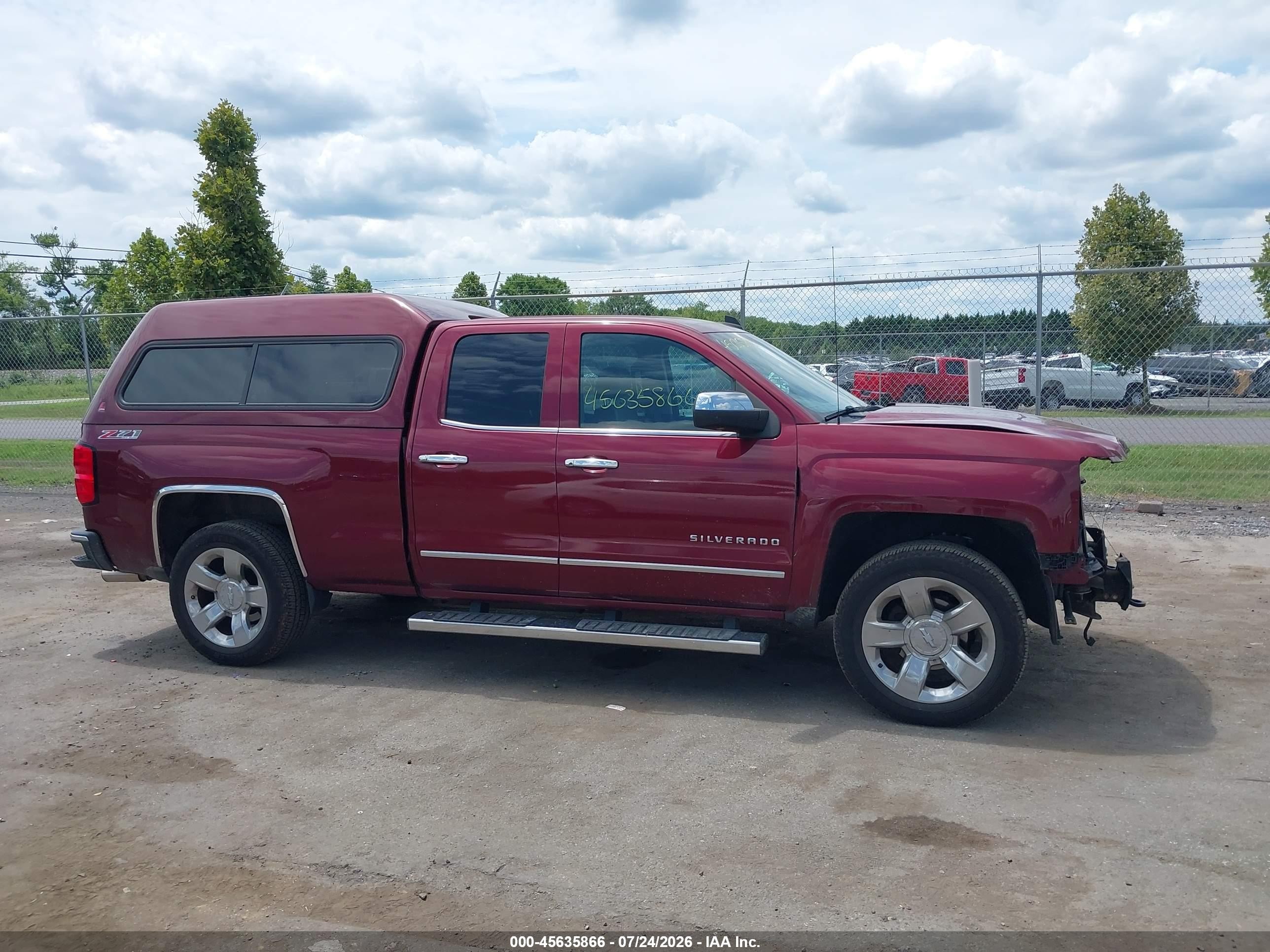 2015 Chevrolet Silverado 1500 Ltz Red vin: 1GCVKSEC0FZ161533